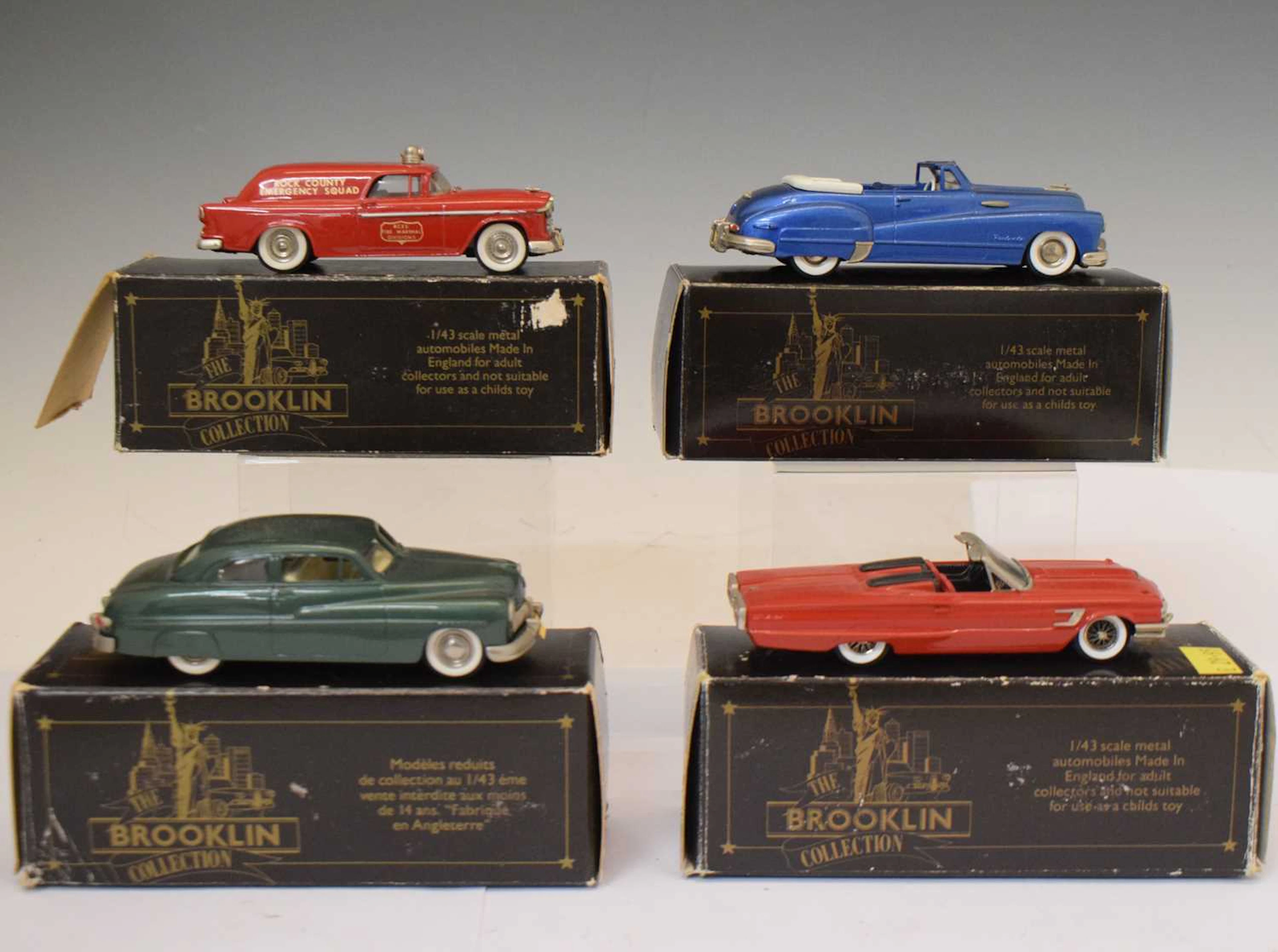 Brooklin Models - Four boxed 1:43 scale model vehicles