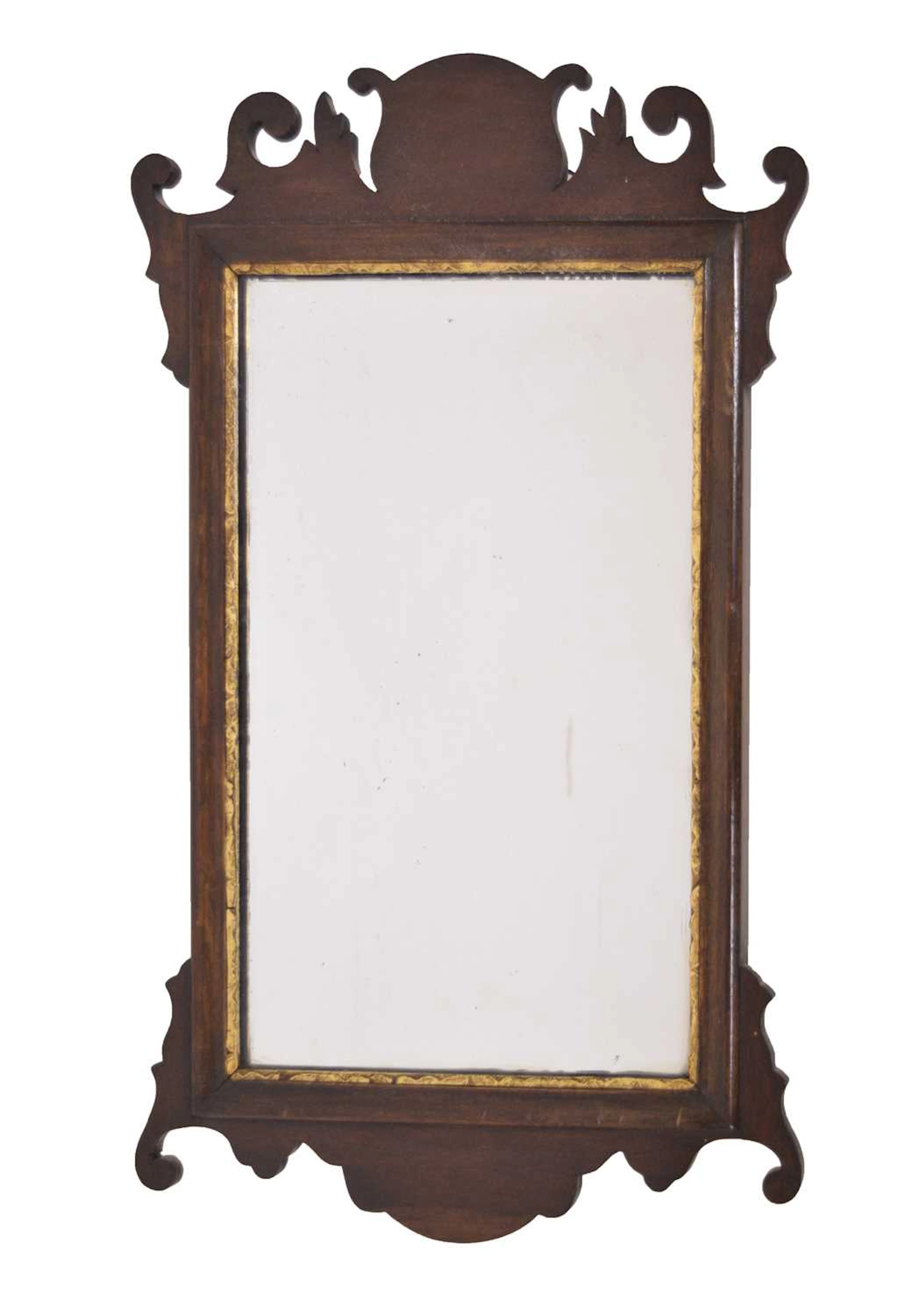 18th century style fret frame wall mirror