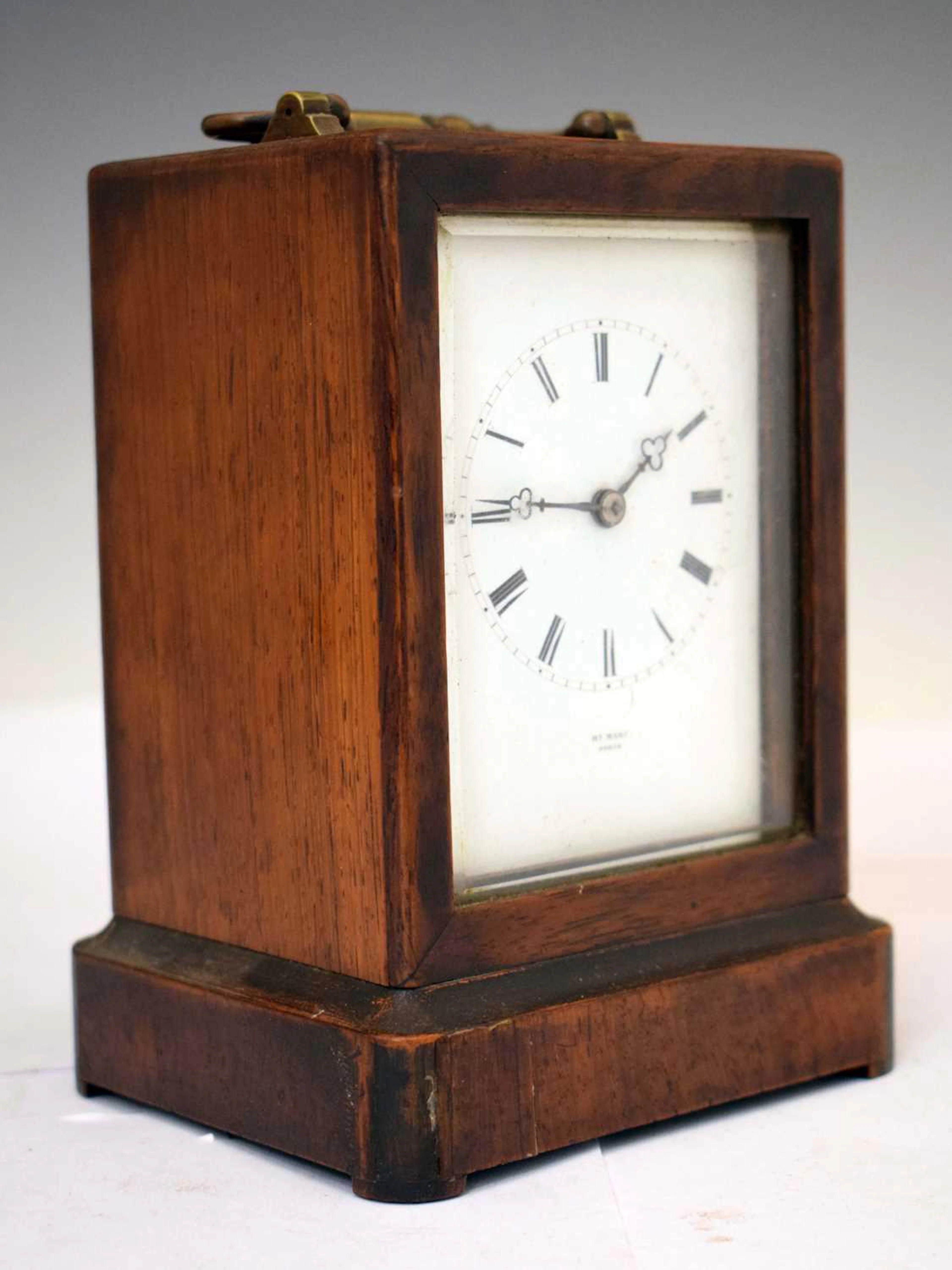 Henry (Henri) Marc, Paris - mid 19th century French mahogany clock