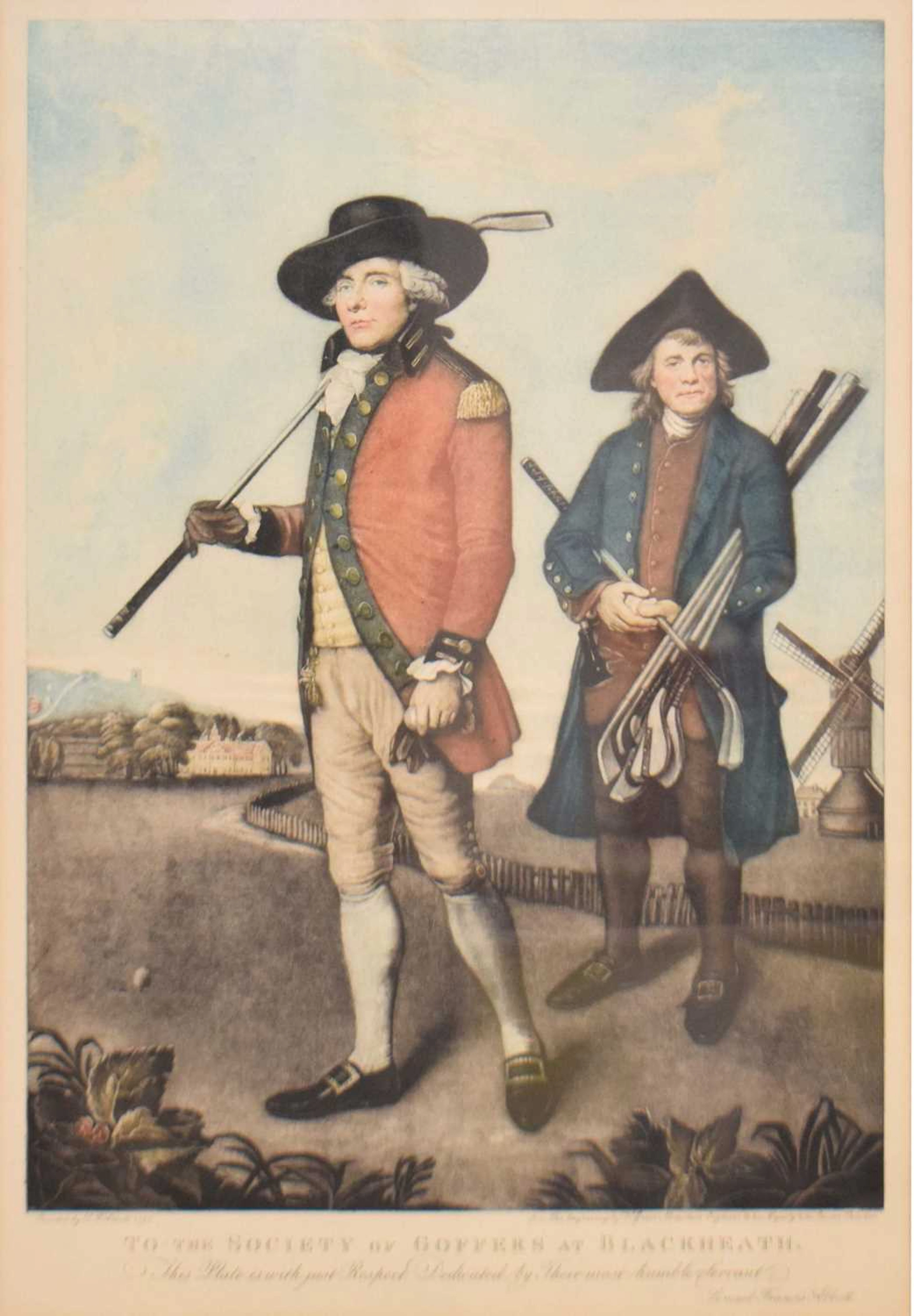 Valentine Green after Lemuel Francis Abbott - Colour Mezzotint - Society