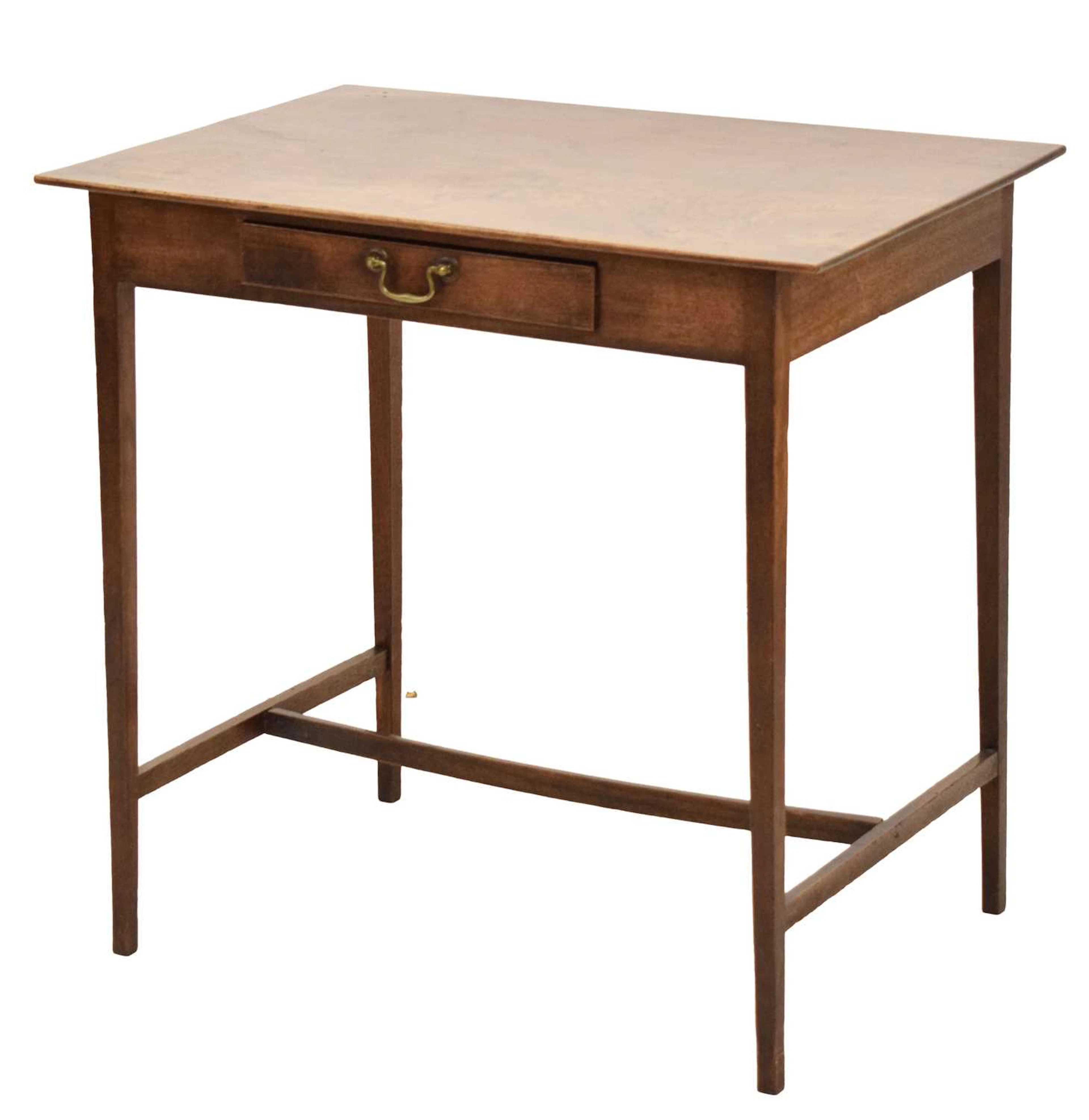 George III oak single drawer side table
