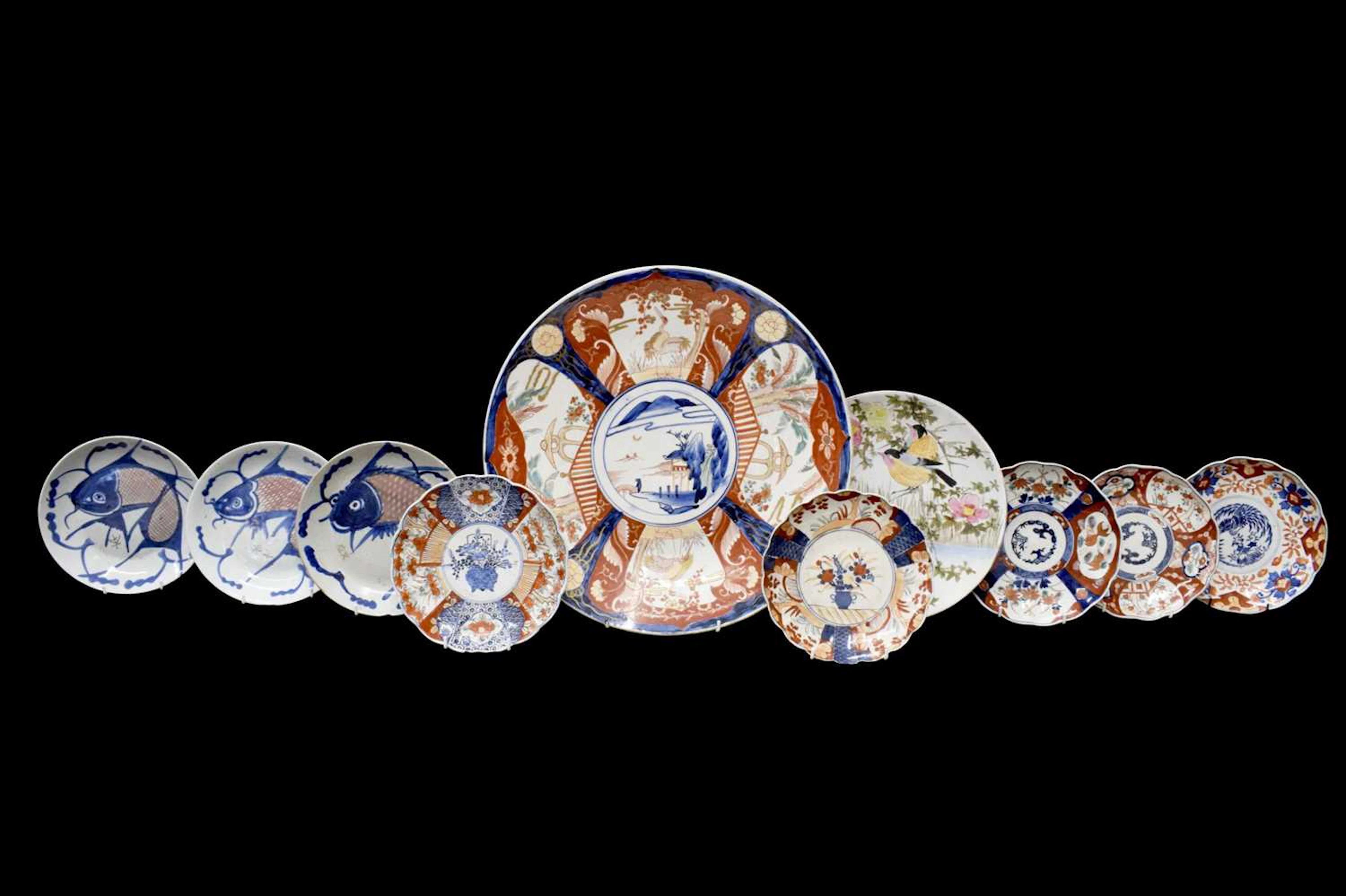 Group of Japanese Imari porcelain