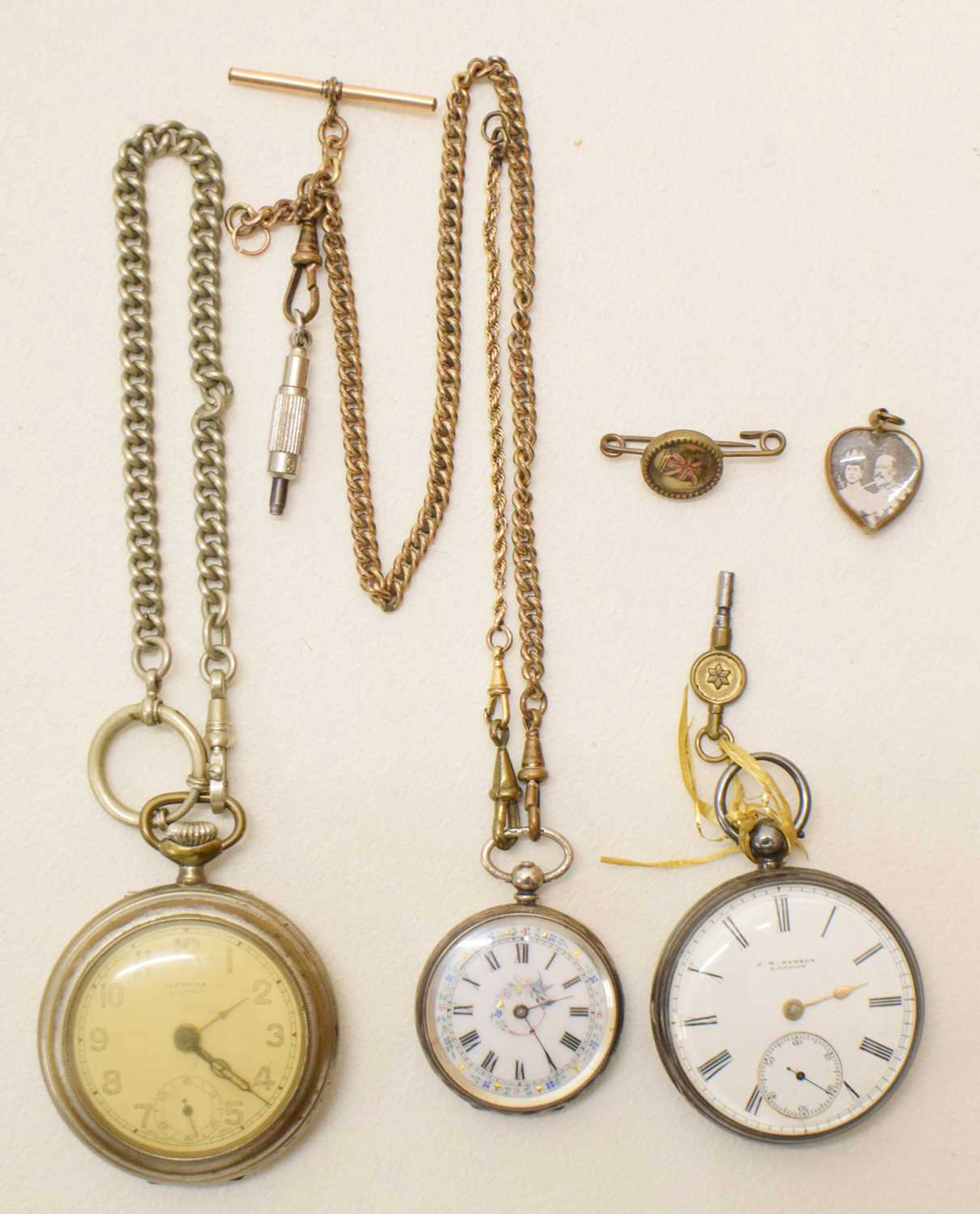J.W. Benson - Late Victorian silver open face pocket watch