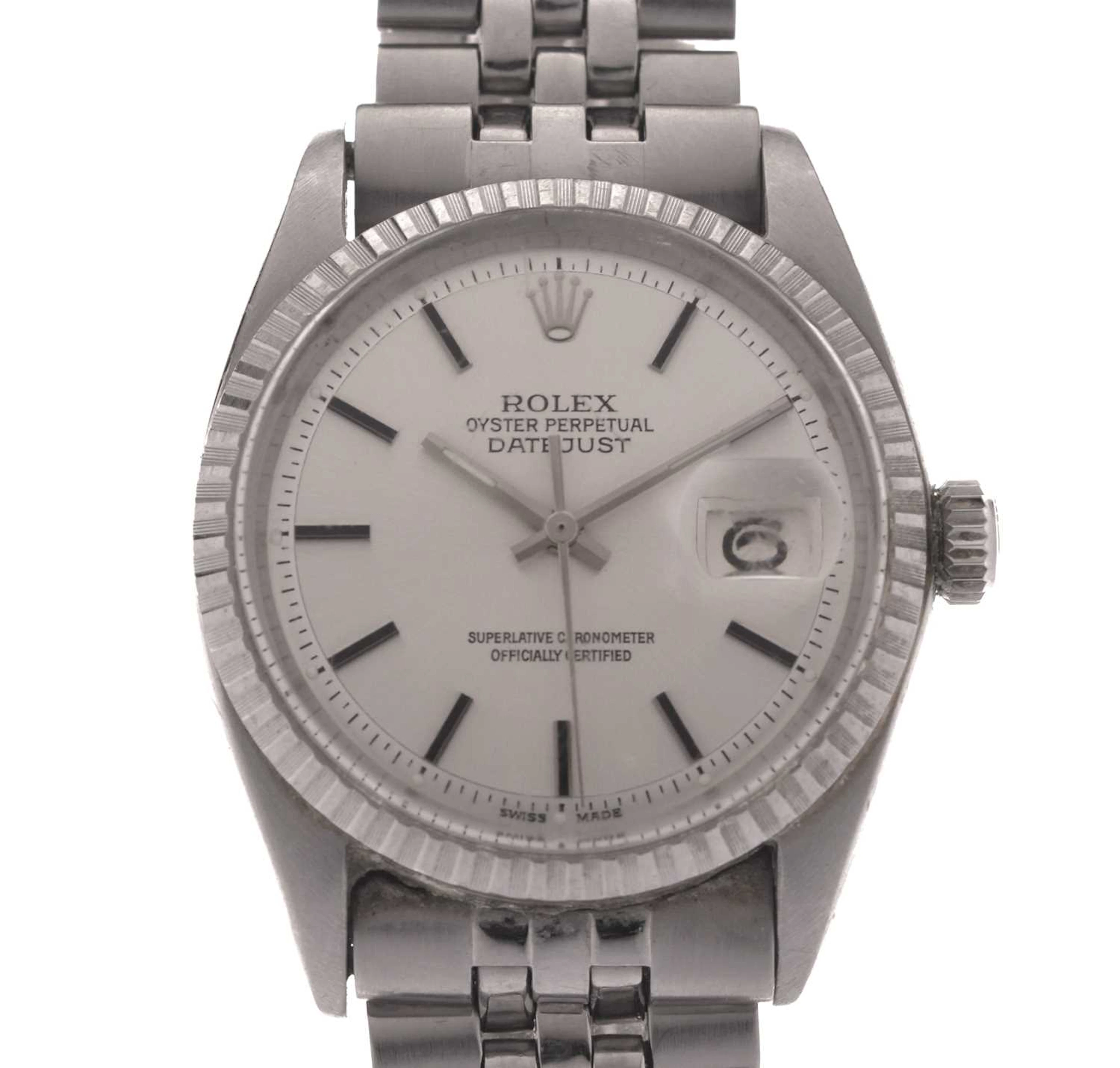 Rolex - Oyster Perpetual Datejust stainless steel bracelet watch, ref.1603