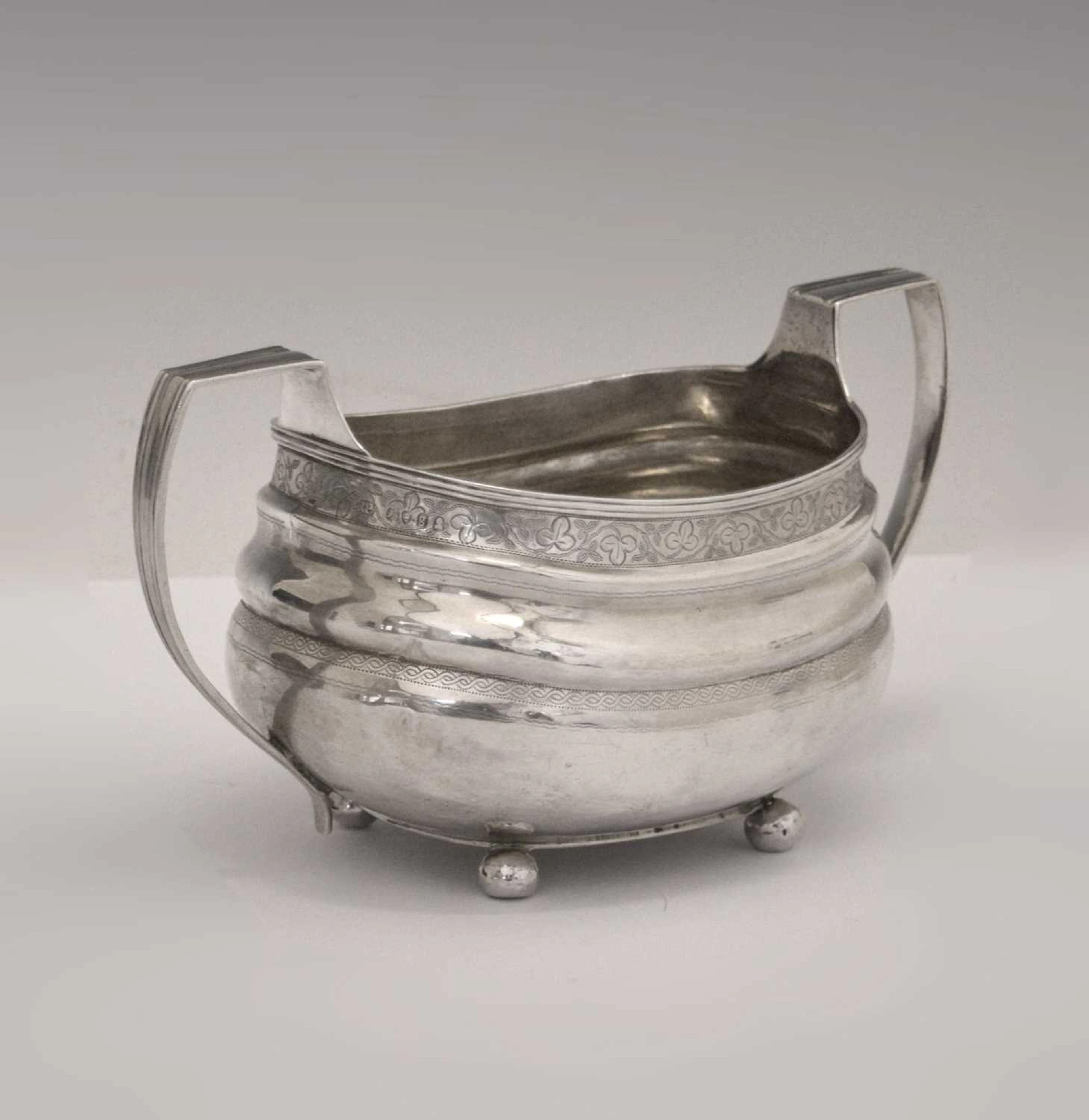 George IV silver sugar bowl or sucrier