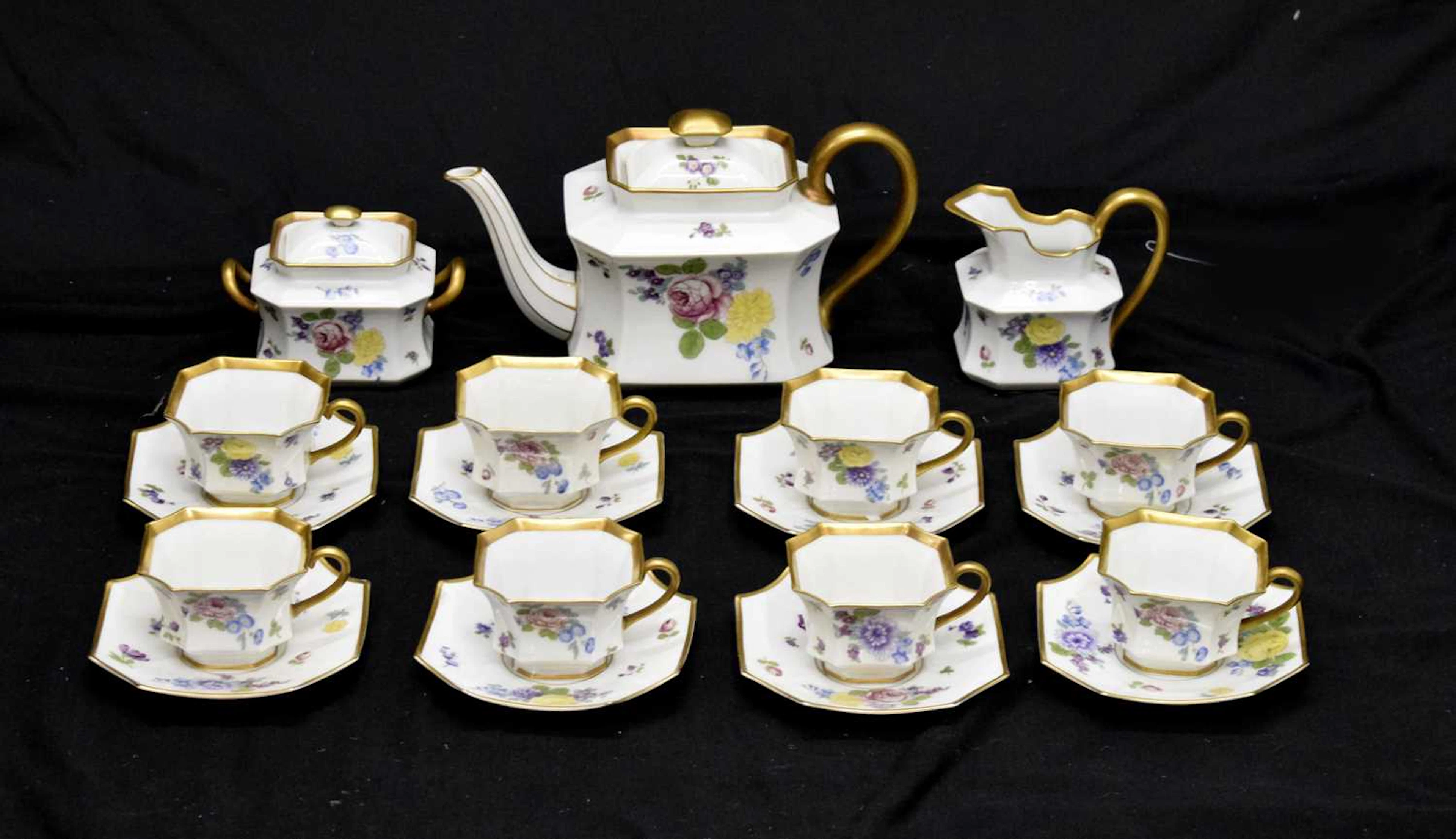 Rosenthal porcelain floral tea service