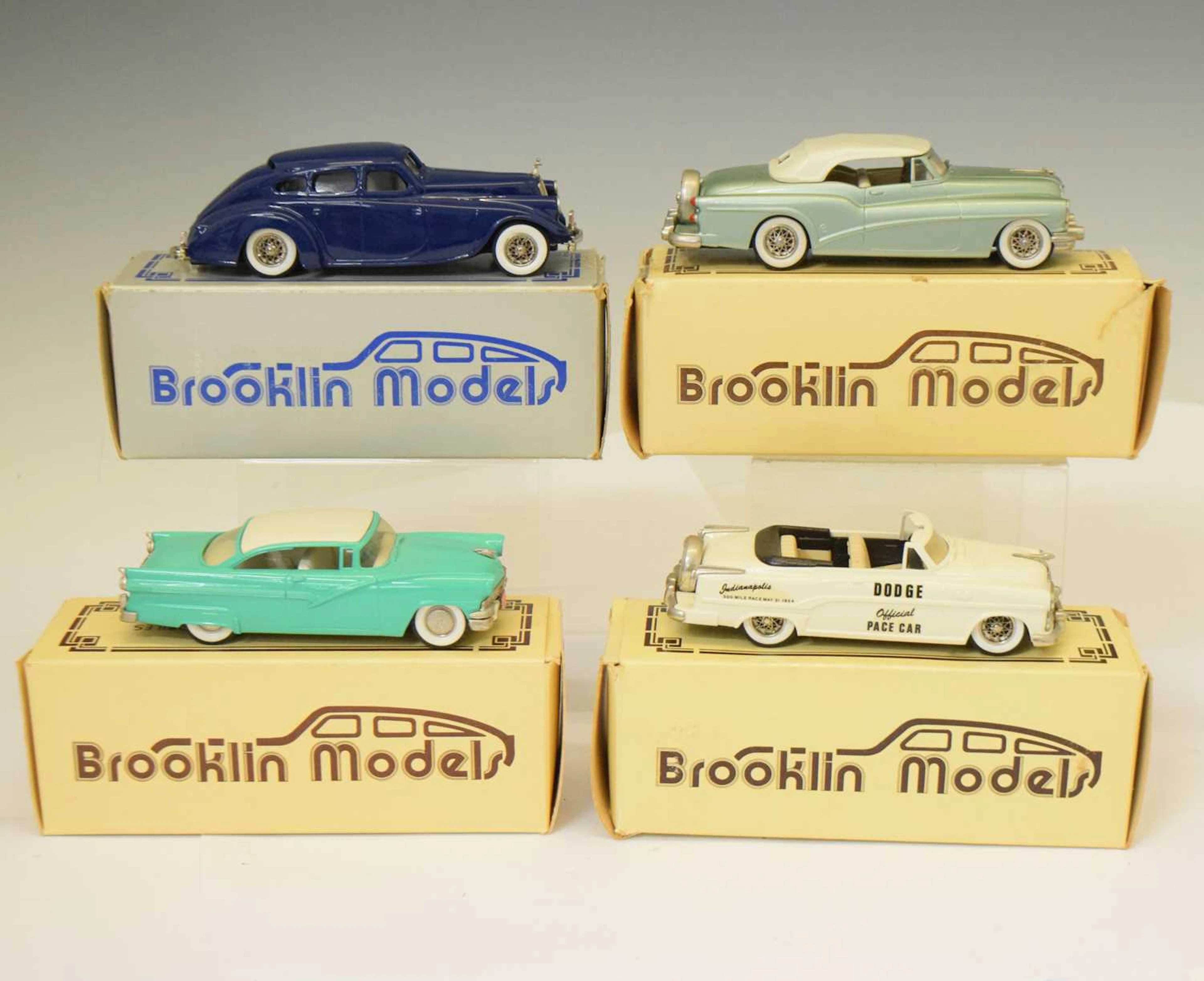 Brooklin Models - Four boxed 1:43 scale model vehicles