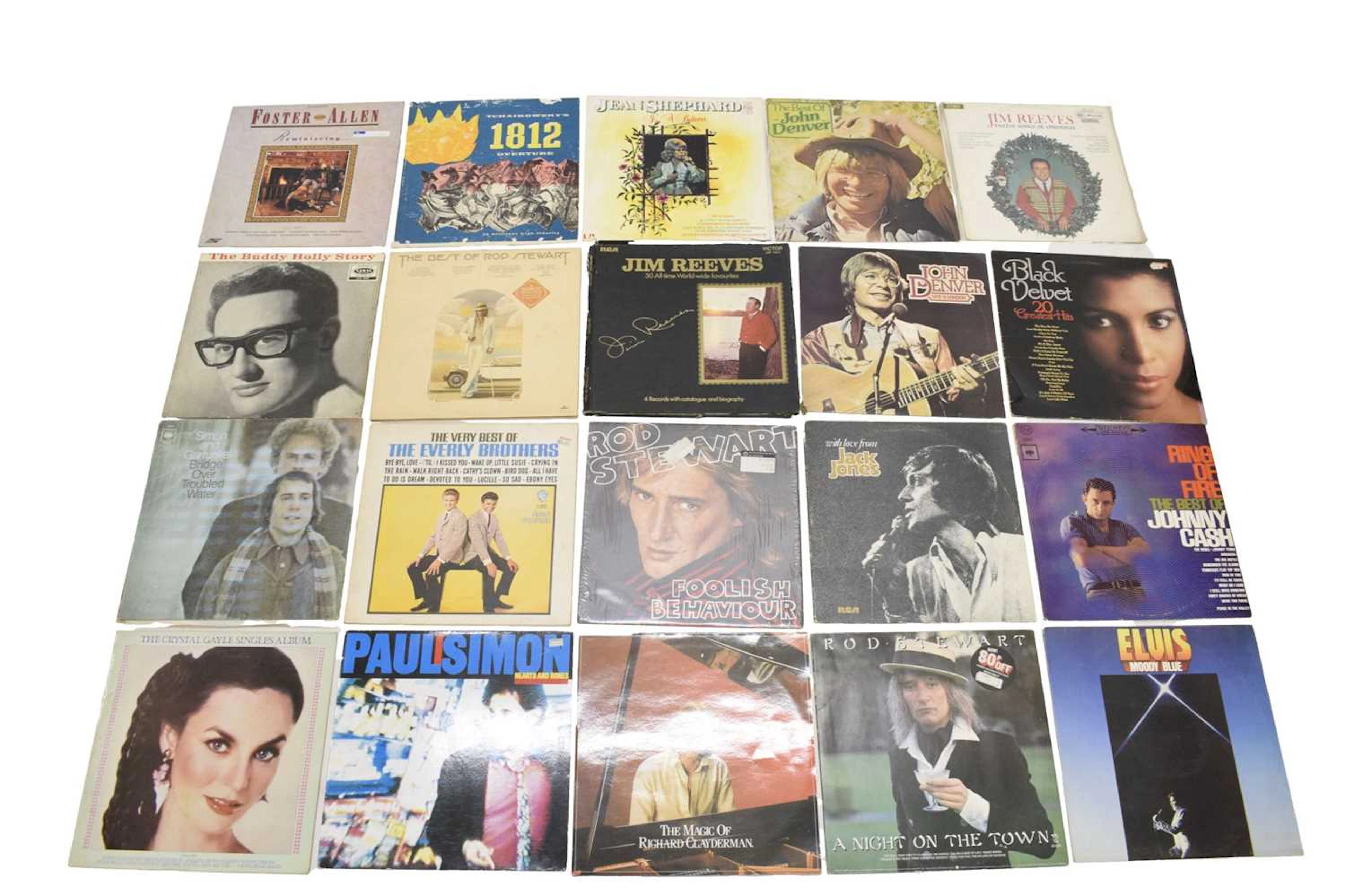 Collection of vinyl records