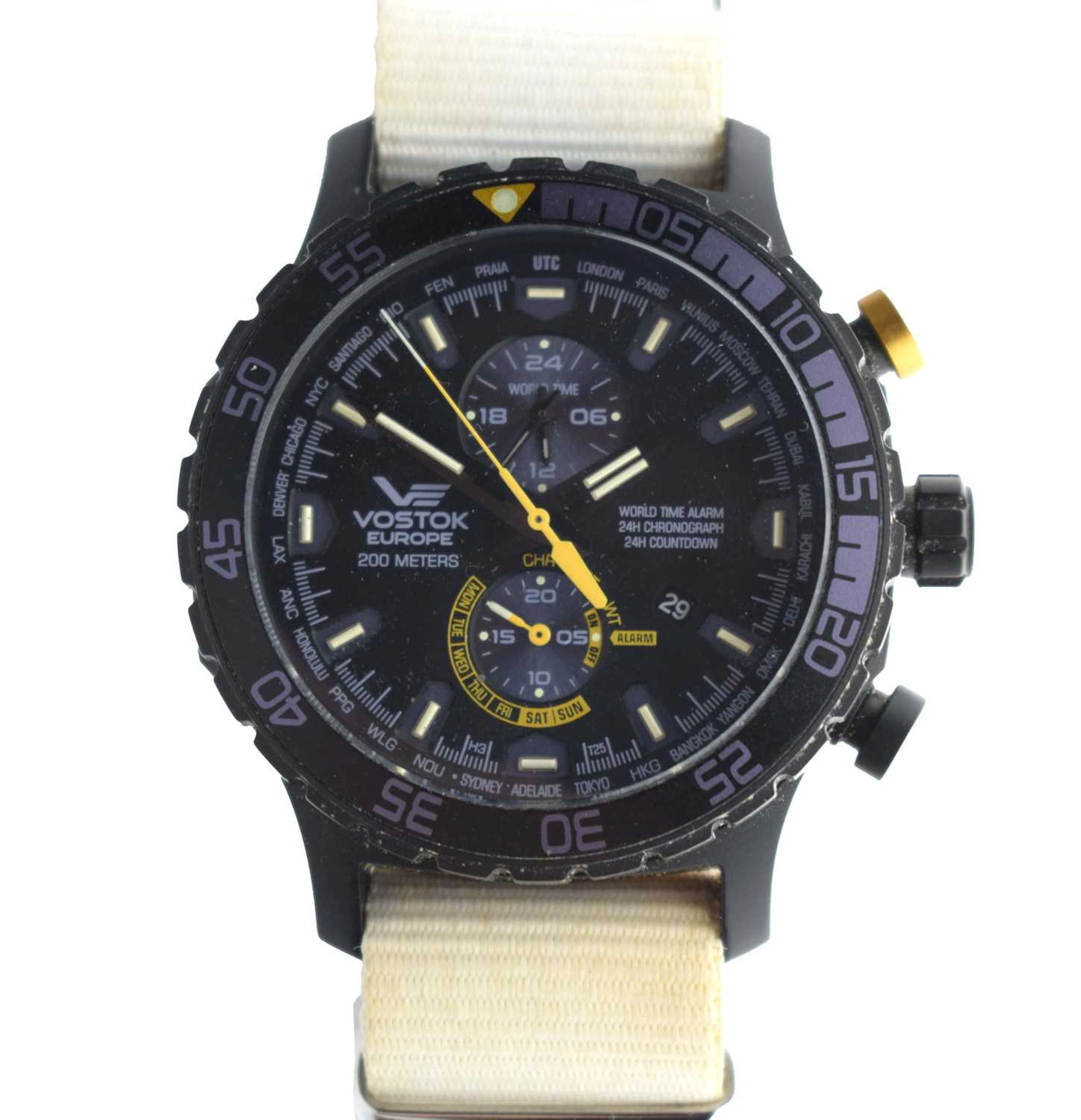 Vostok - World Time Alarm Chronograph wristwatch