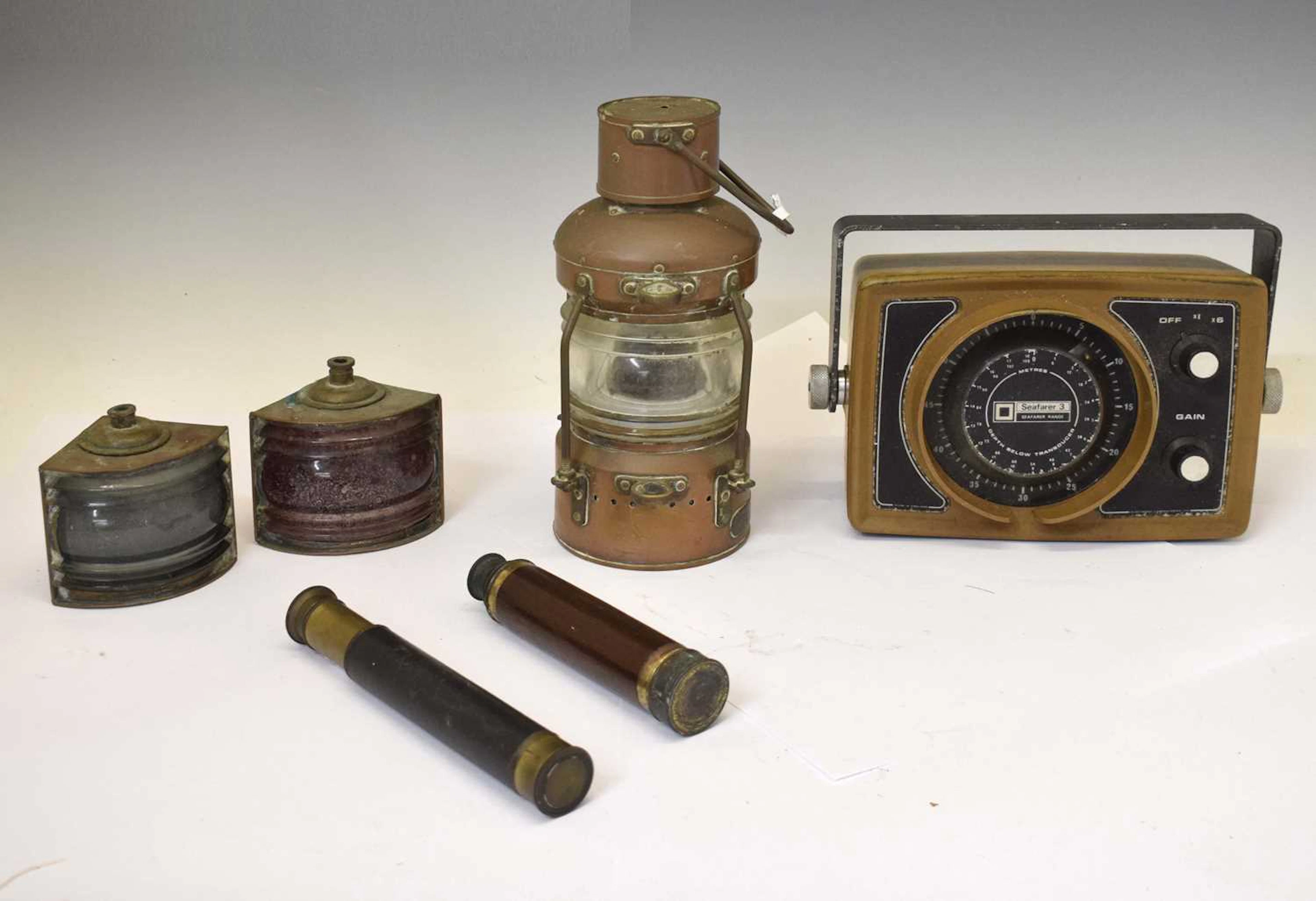 Collection of nautical-themed antiques