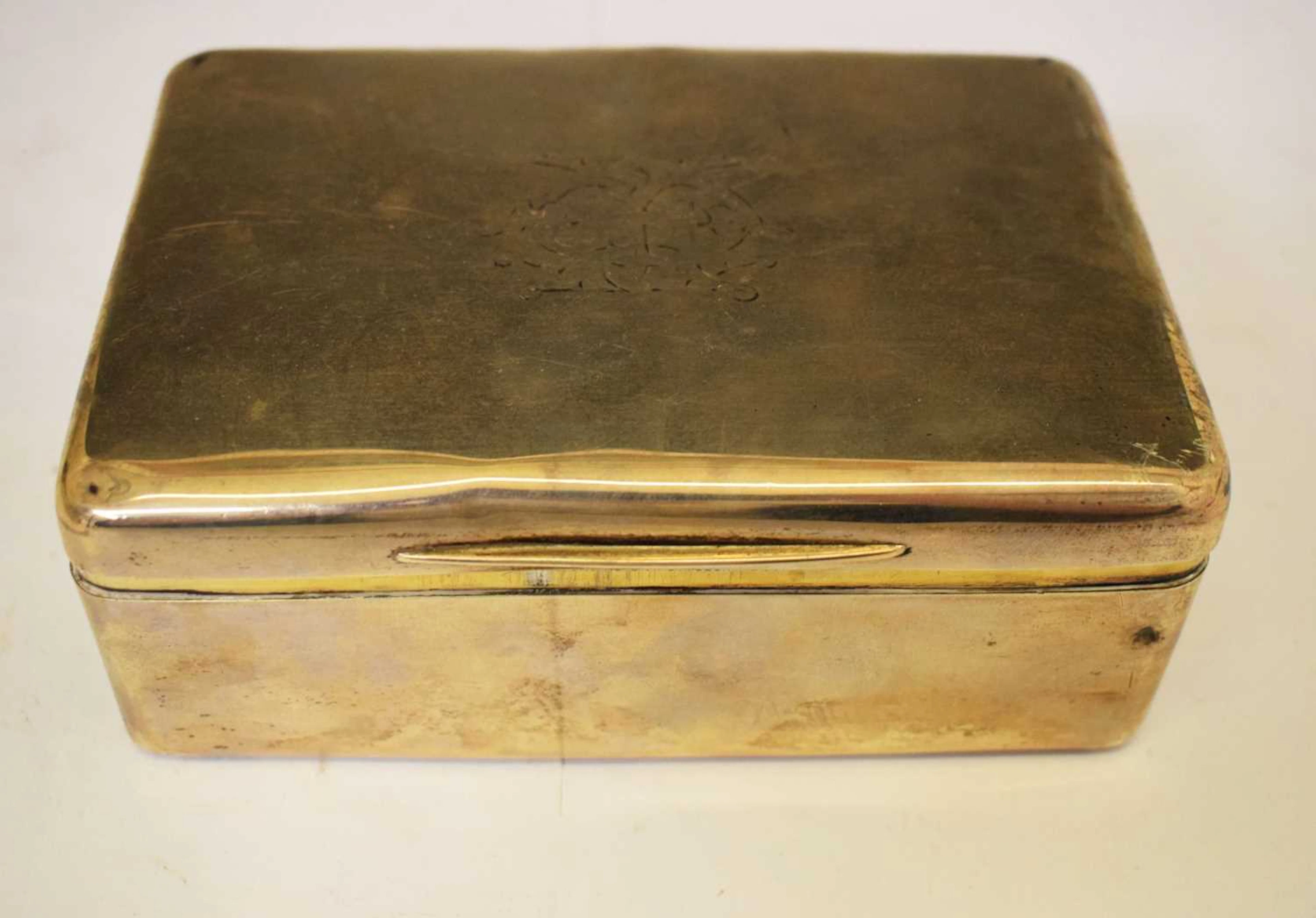 Victorian silver-mounted tabletop box