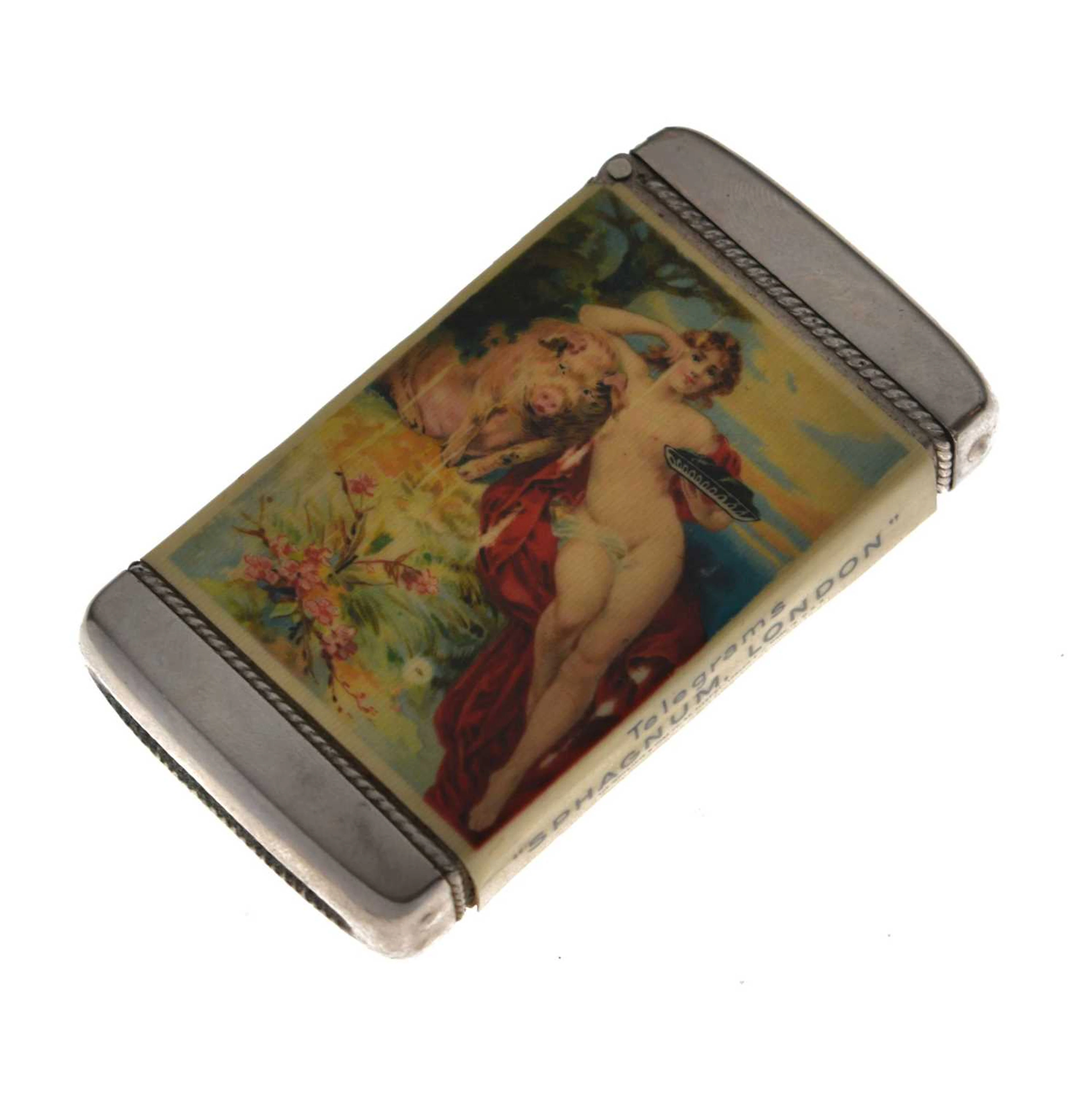 Early 20th century advertising Vesta case - `The Molassine Co Ltd'