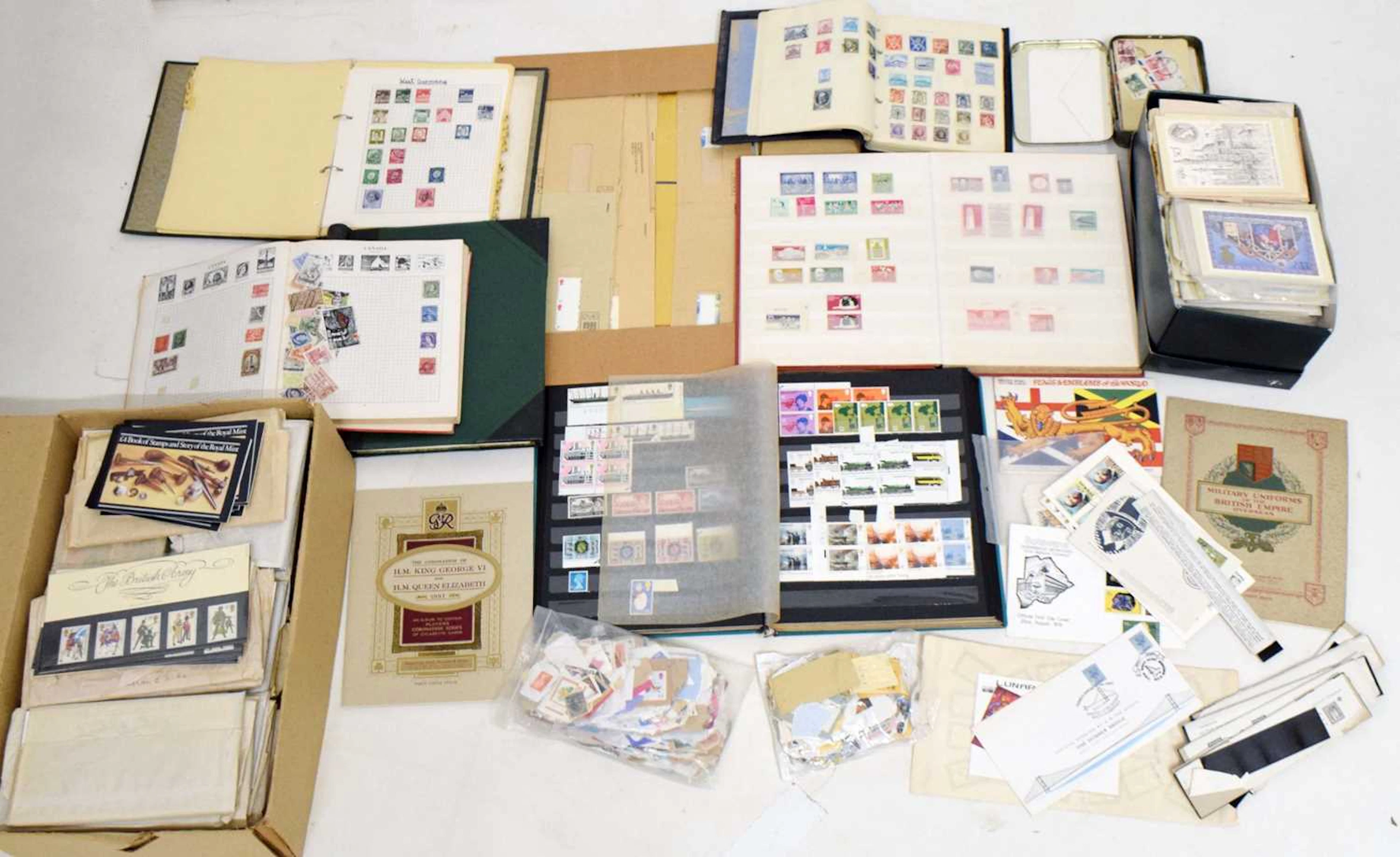 Quantity of mainly GB and German postage stamps to include a good
