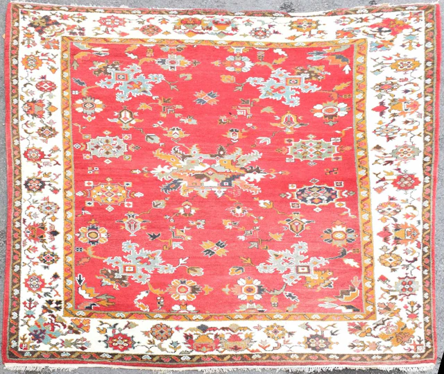 Anatolian/Caucasian Kazak-style wool carpet
