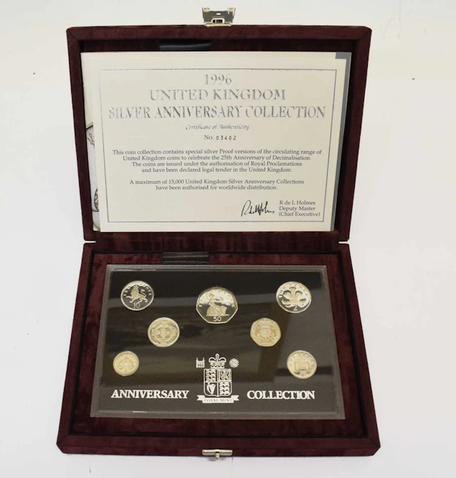 Elizabeth II - Royal Mint 'All Change' silver proof coin set