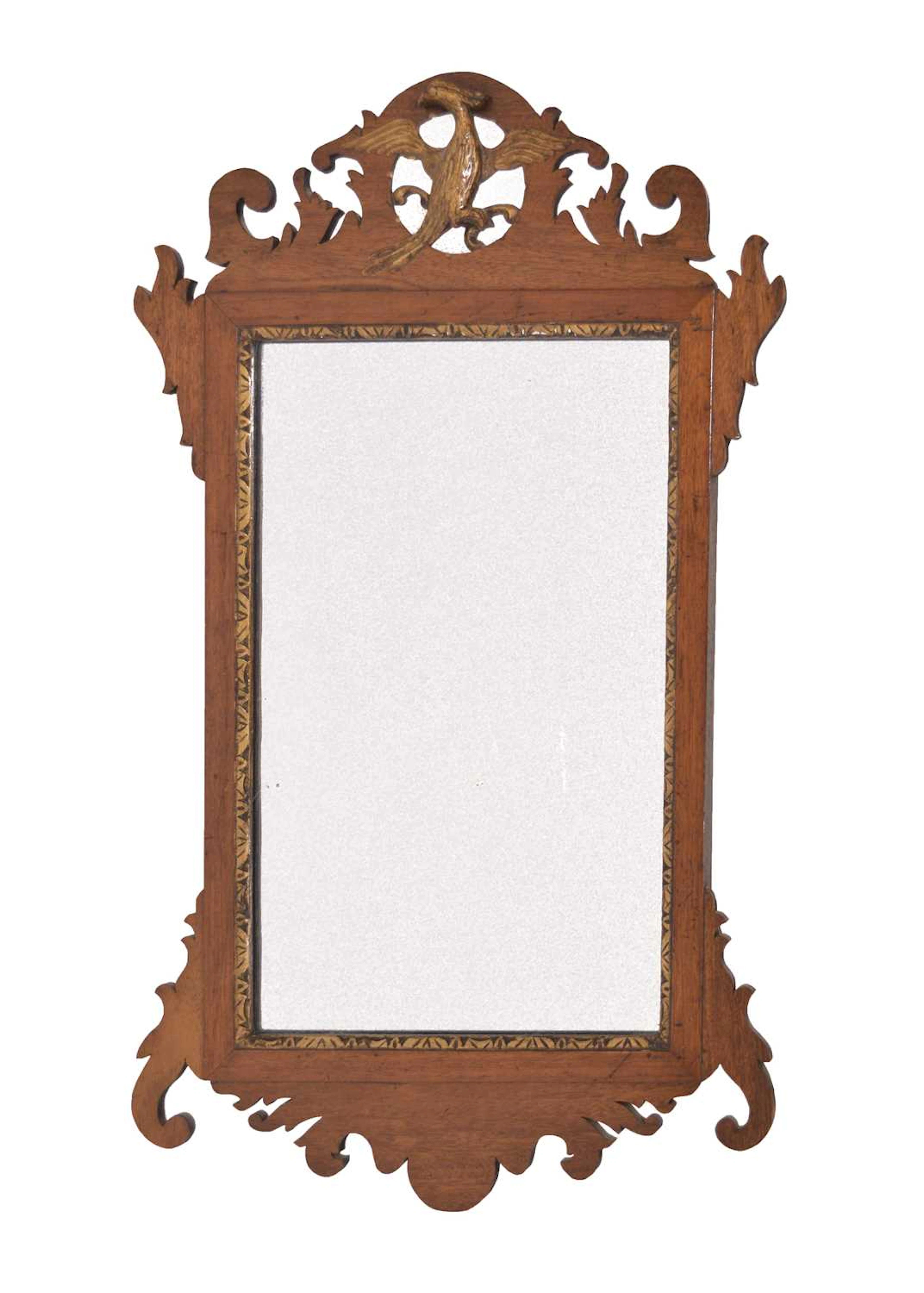 18th century style fret frame wall mirror