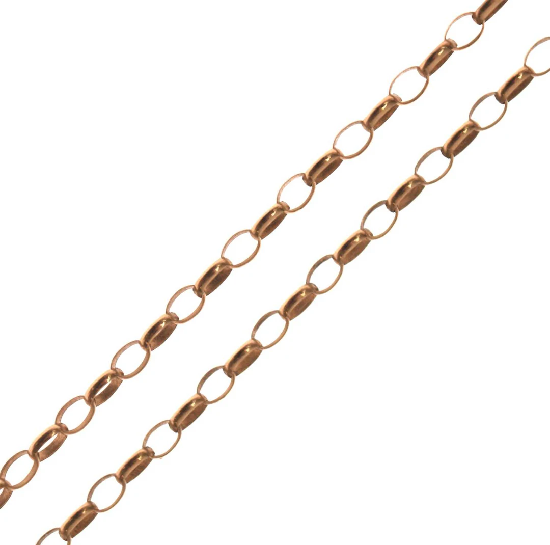 9ct gold belcher link necklace