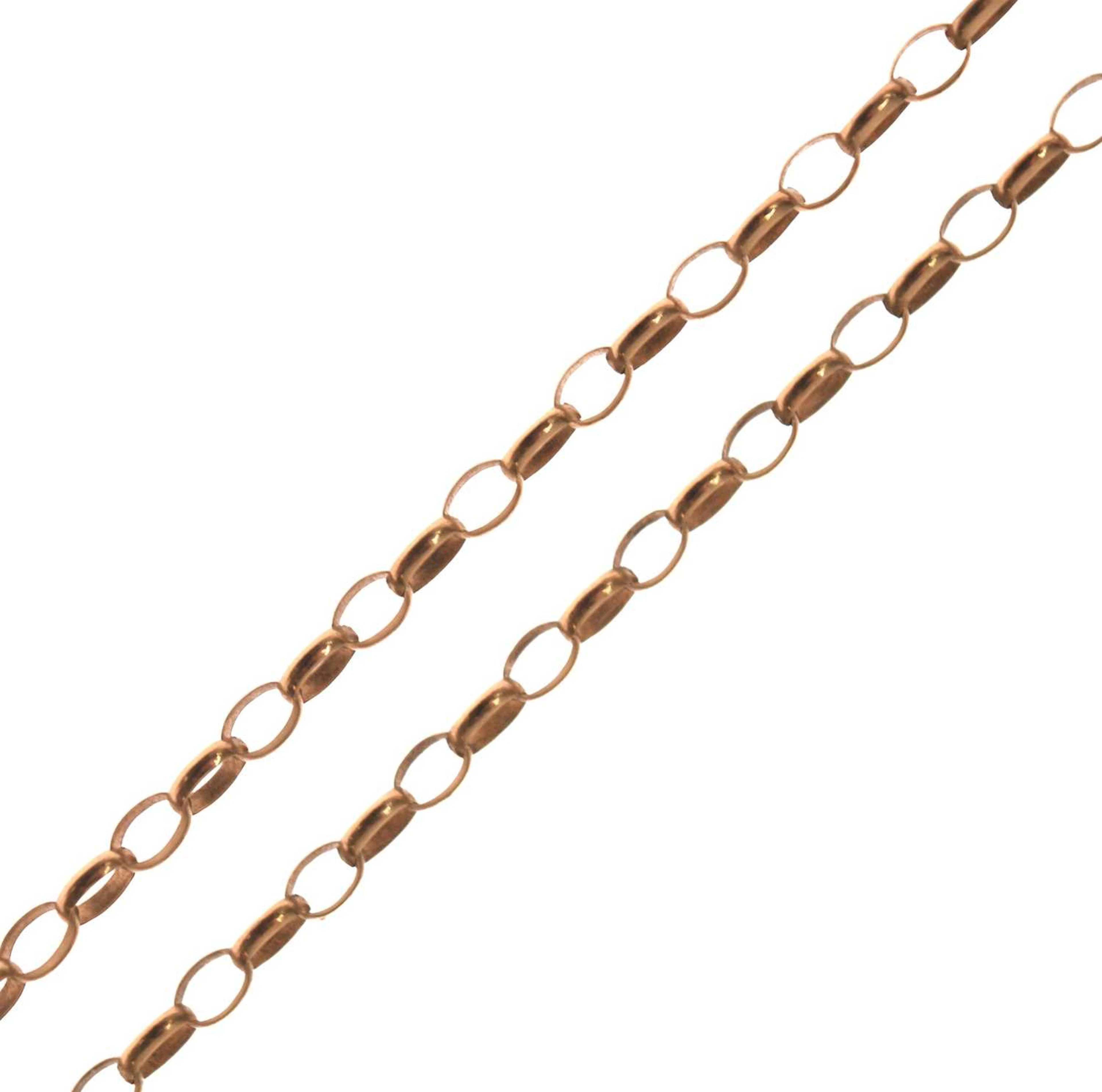 9ct gold belcher link necklace
