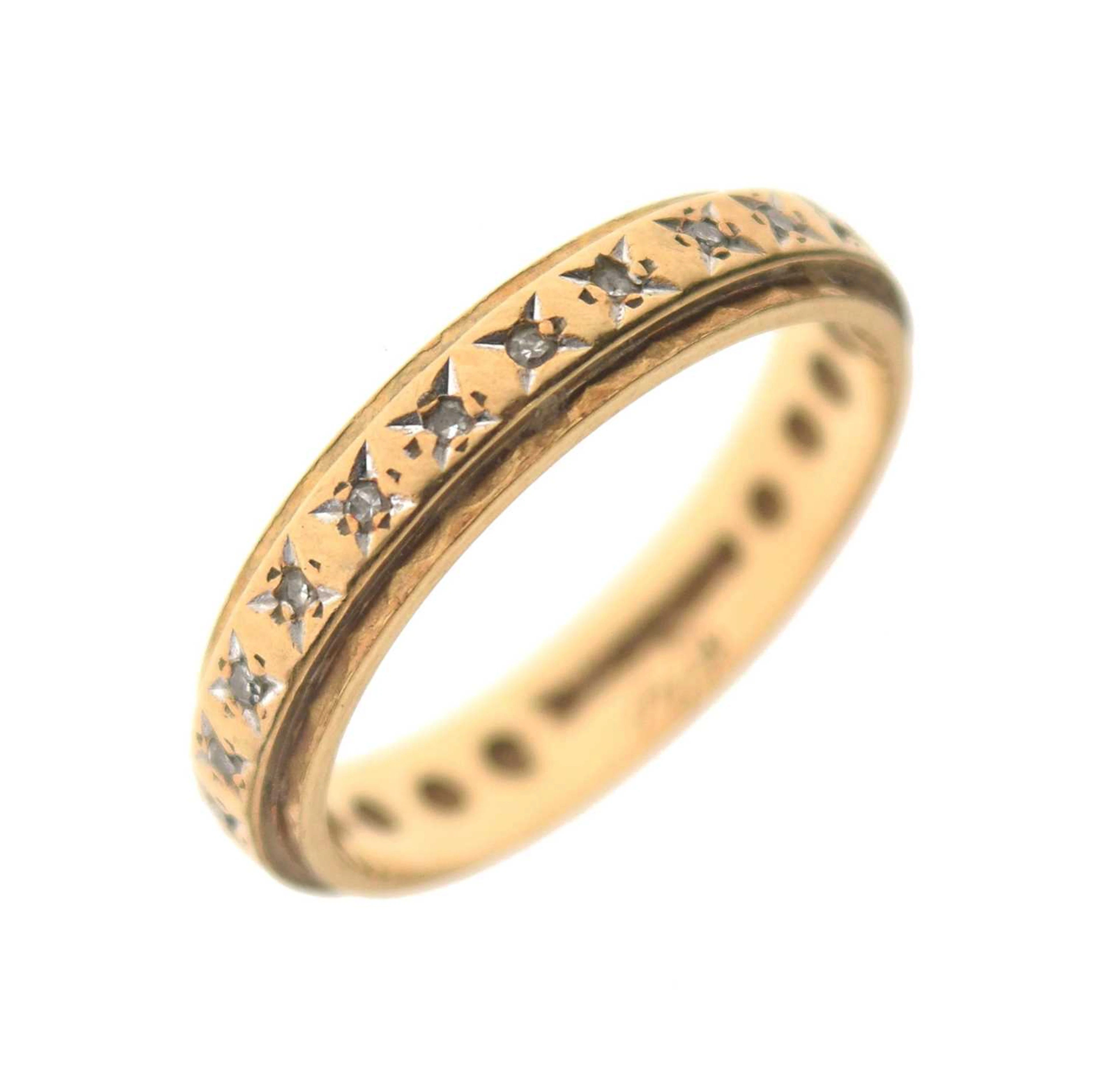 9ct gold diamond eternity ring