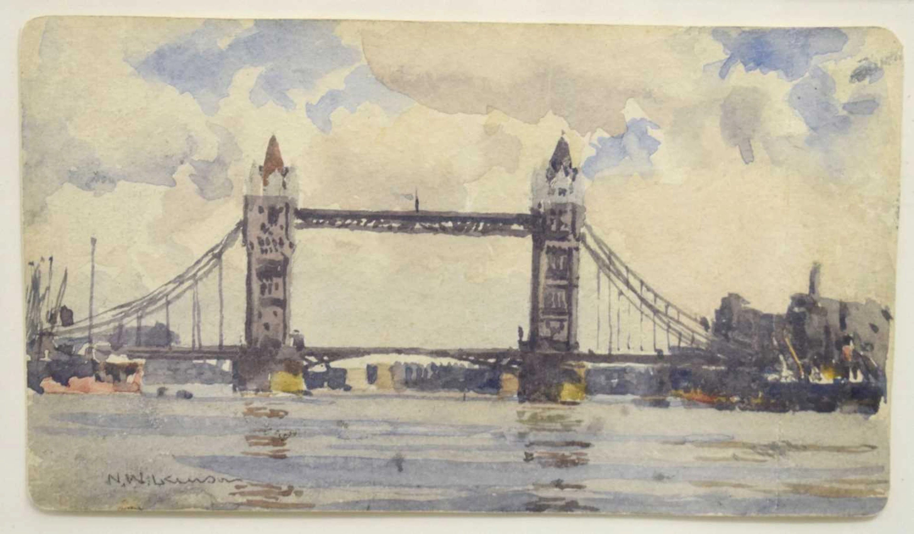 ARR Norman Wilkinson (British, 1878-1971) - Watercolour on card -