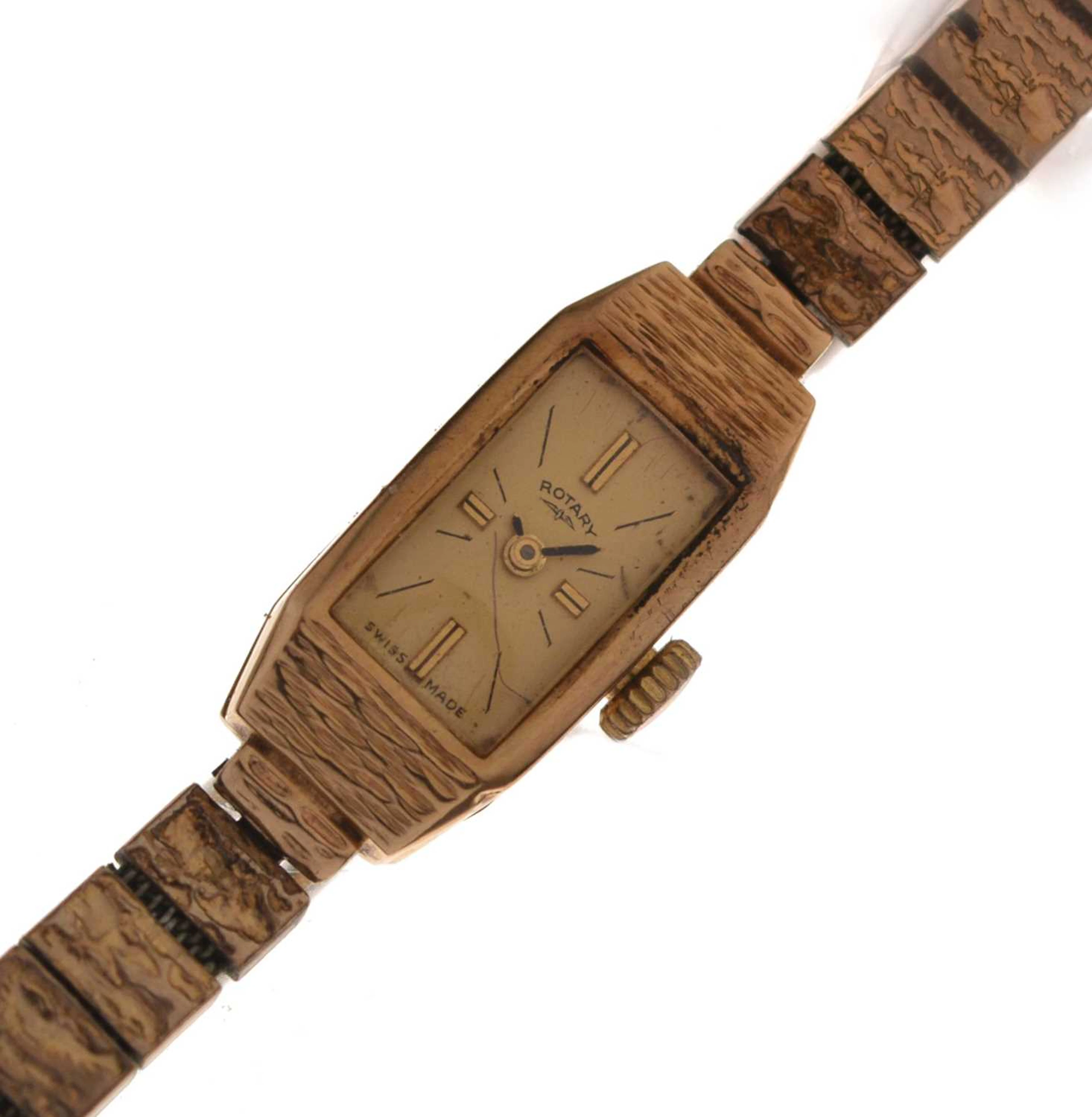 Rotary - Lady's 1960s 9ct gold cased bracelet watch