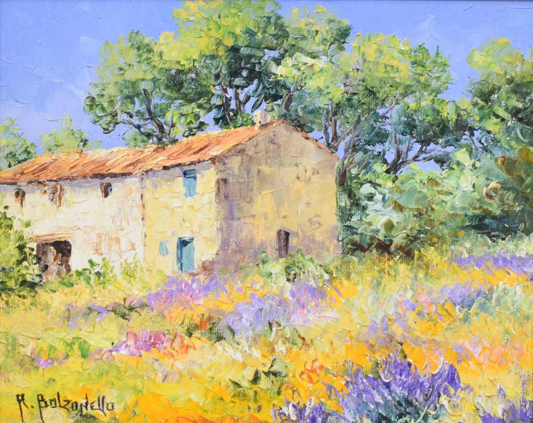 ARR Roger Bolzonello, (French, b. 1944) - Oil on canvas - 'Le Paysage