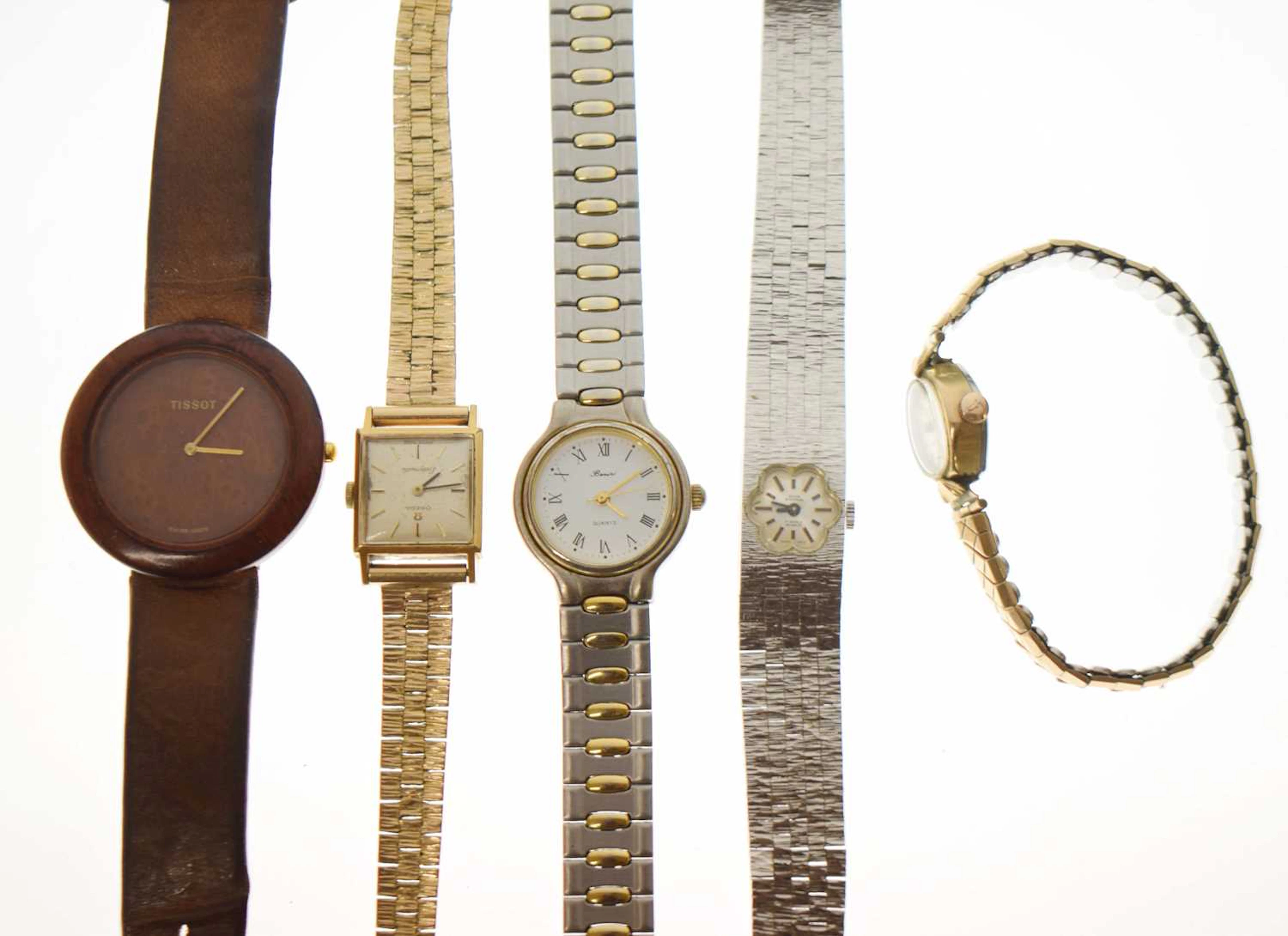 Omega - Ladymatic gold plated bracelet watch