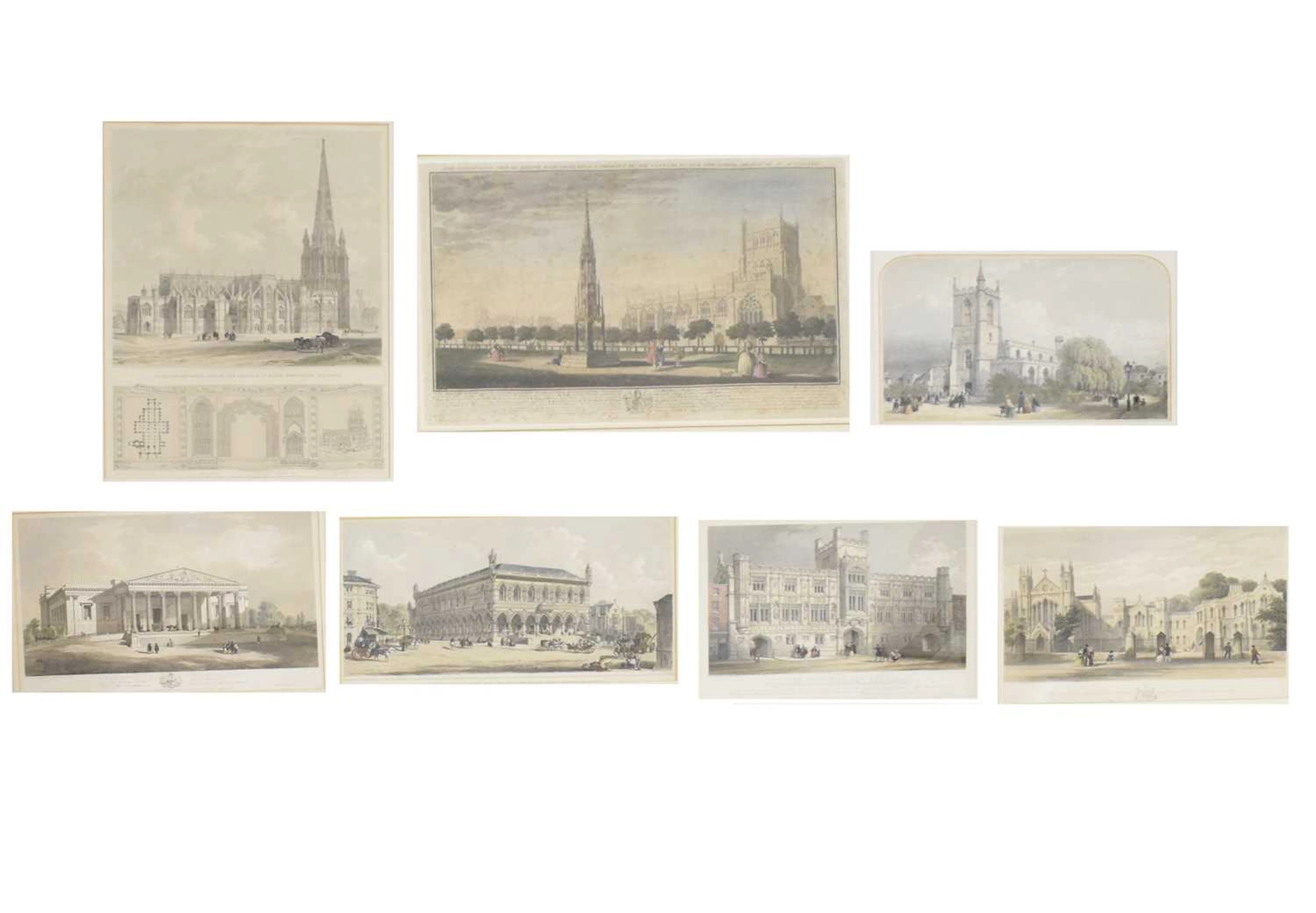 After Robert West and William Henry Toms, 18th century hand coloured engraving