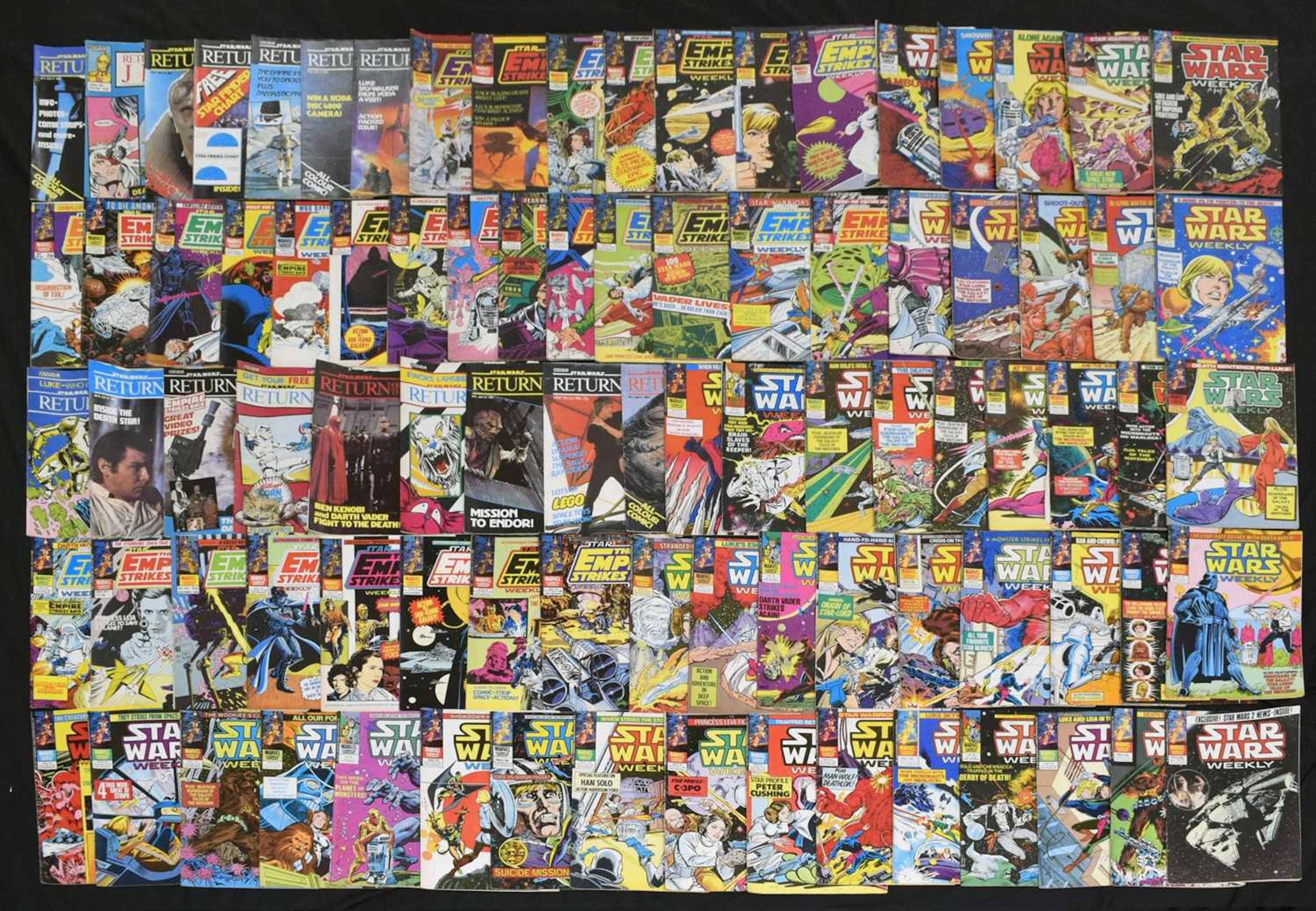 Collection of Marvel Star Wars comics