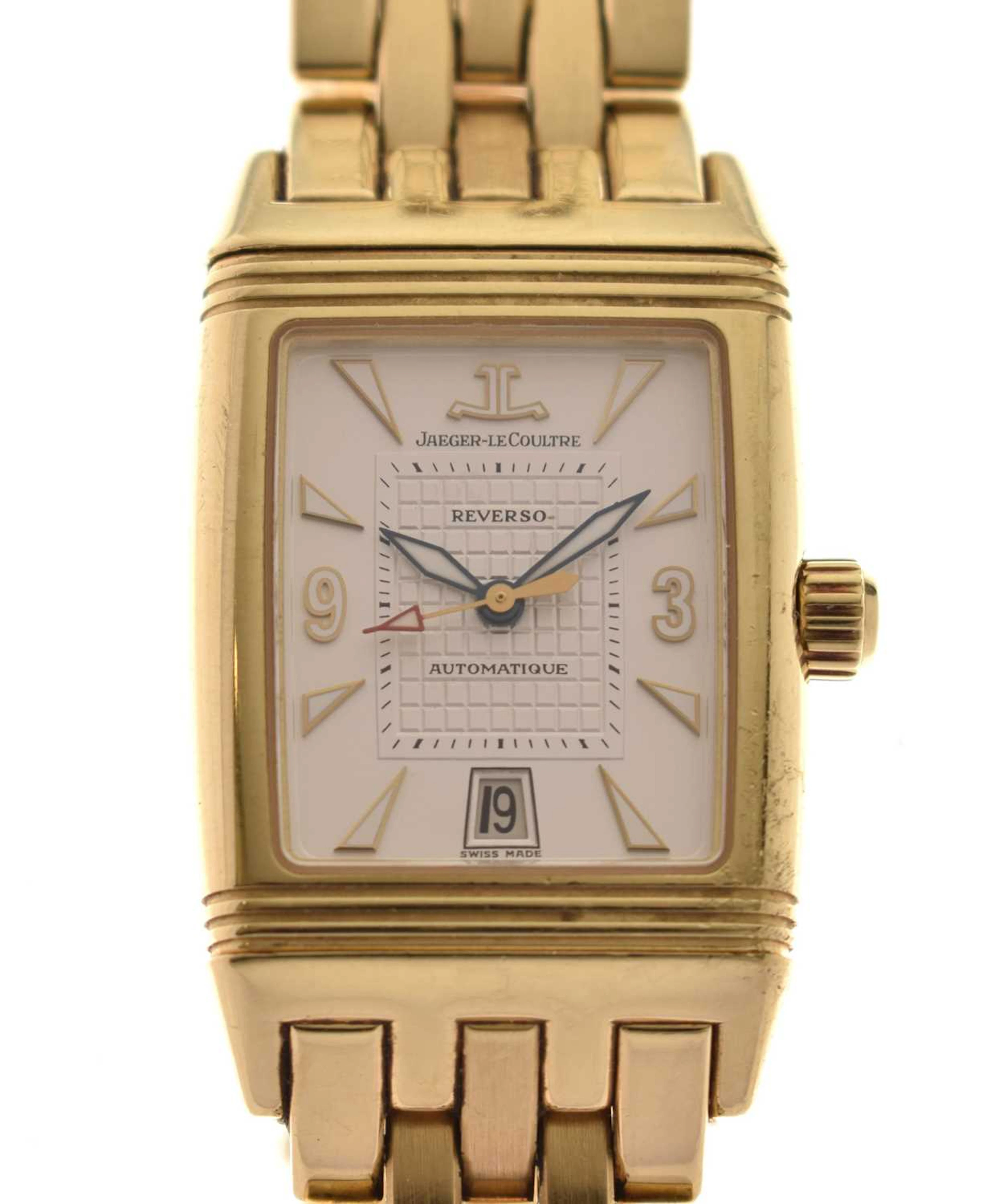 Jaeger-LeCoultre - Reverso Gran' Sport 18ct gold bracelet watch, ref.