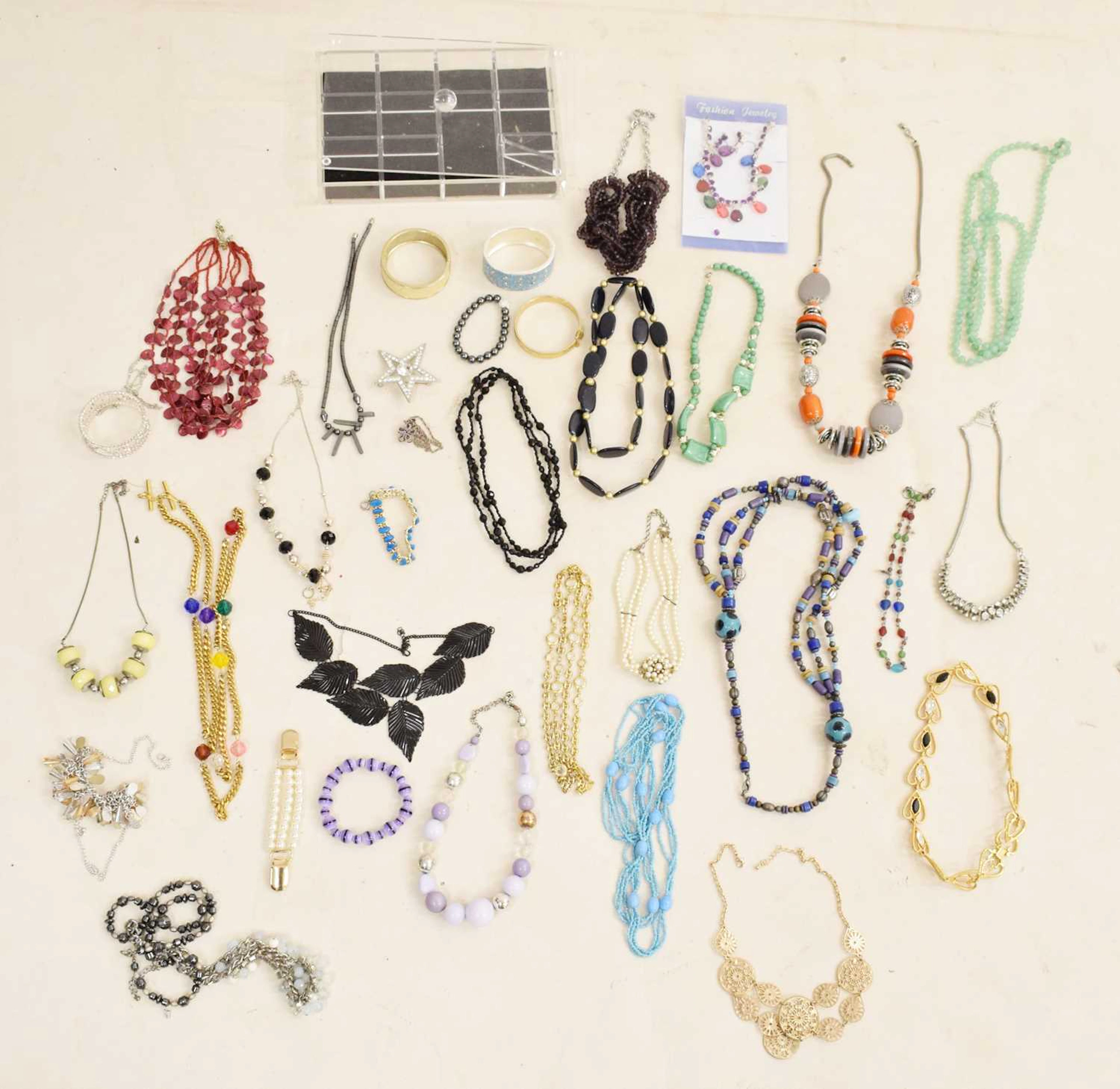 Collection of costume and fashion jewellery