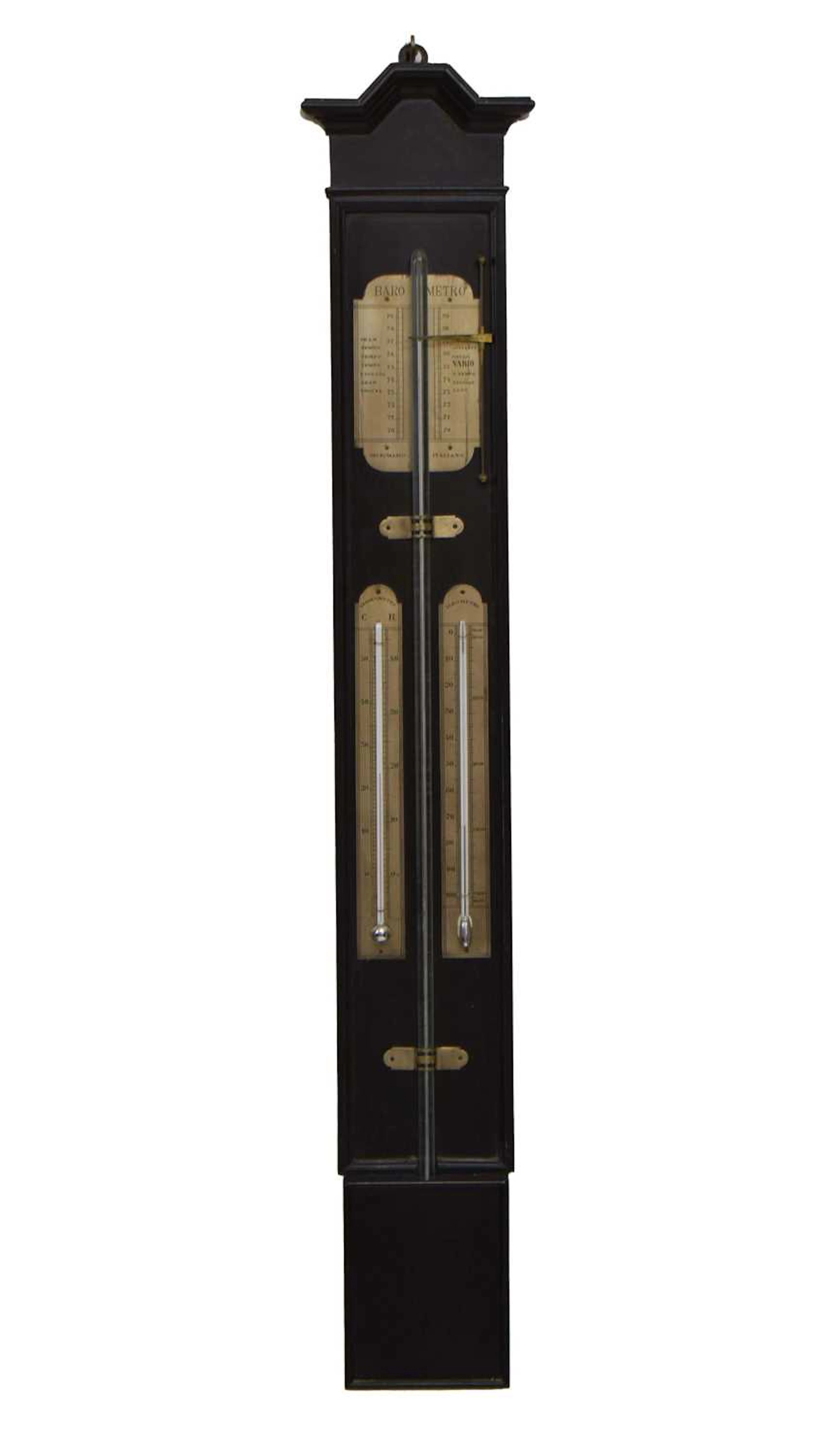 Tecnomasio, Milan - Late 19th century Italian mercury stick barometer