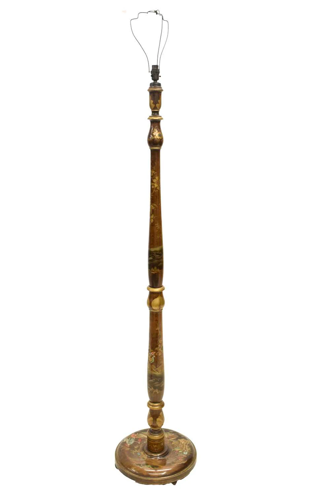 Chinoiserie-style standard lamp