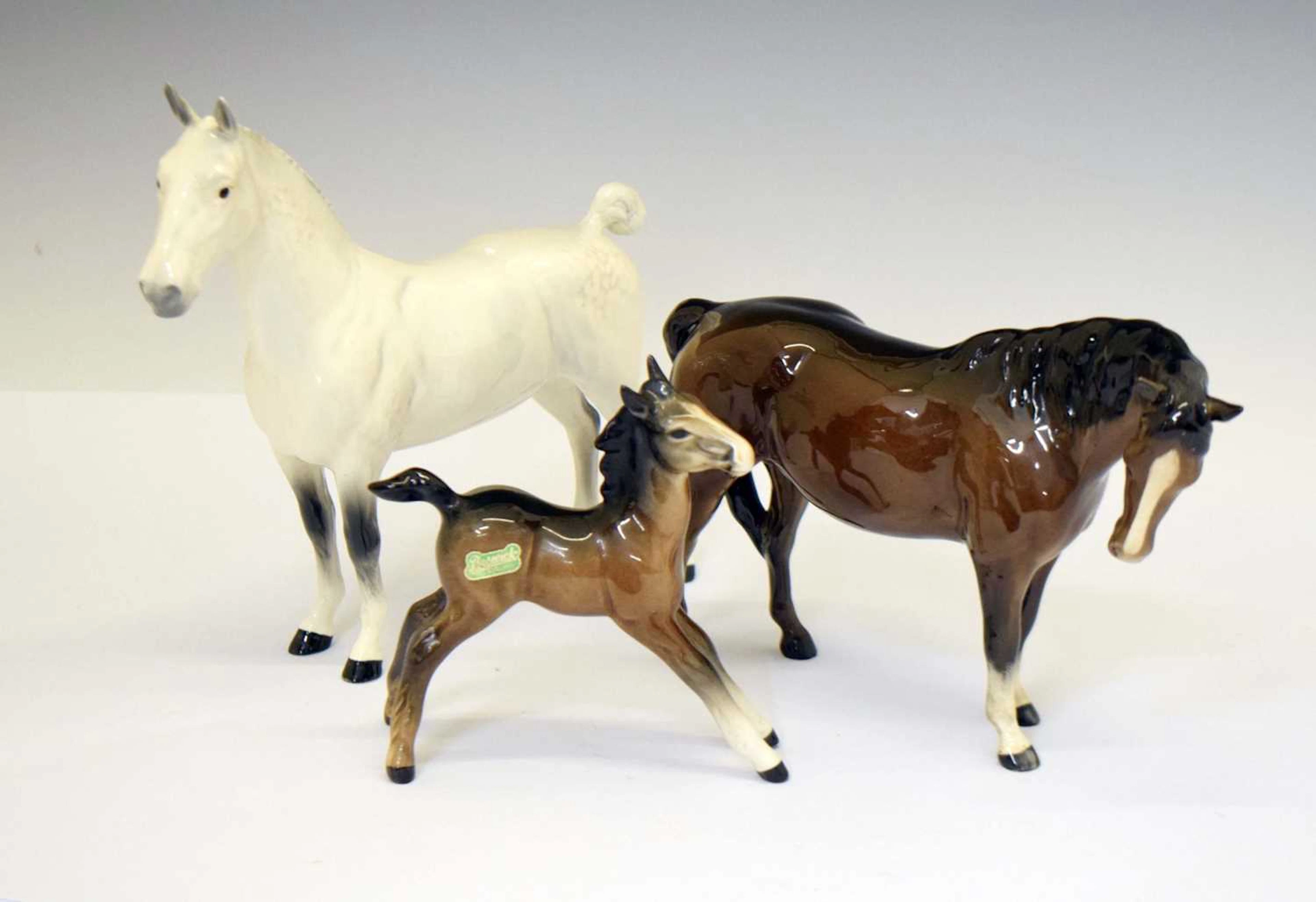 Beswick - Group of three horses