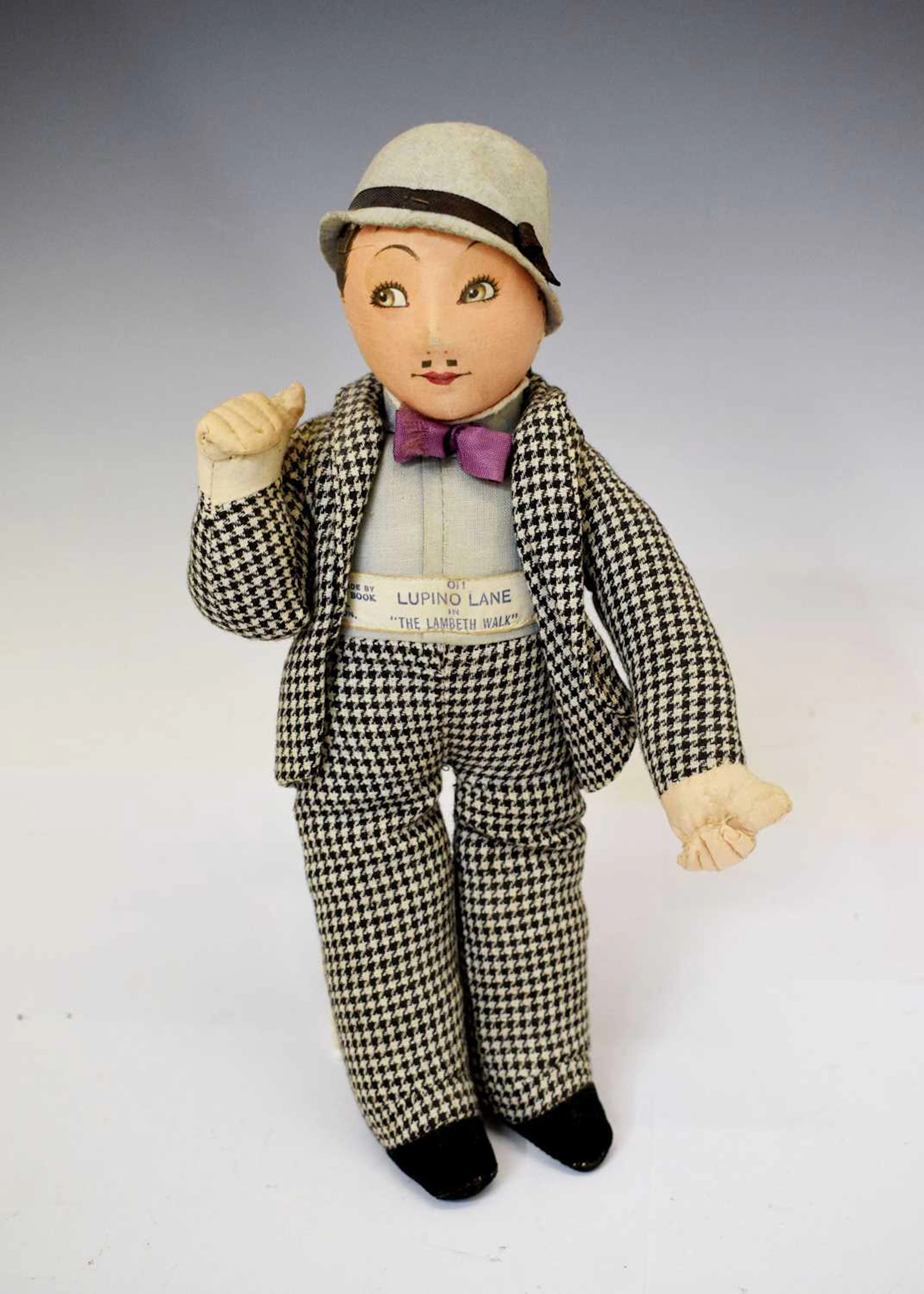 Dean's Rag Book Oi! Lupino Lane in "Lambeth Walk" fabric doll
