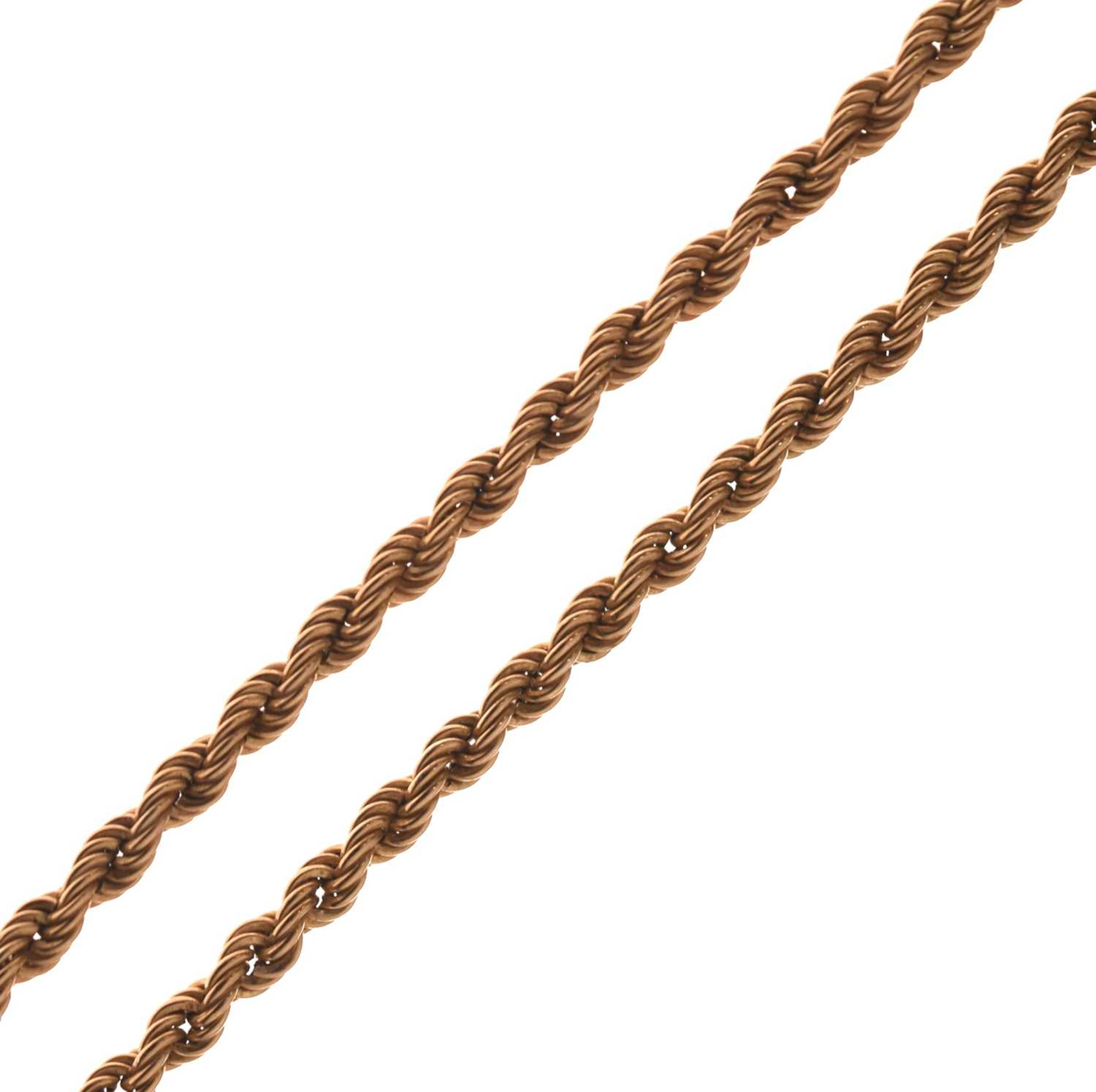 9ct gold rope link necklace