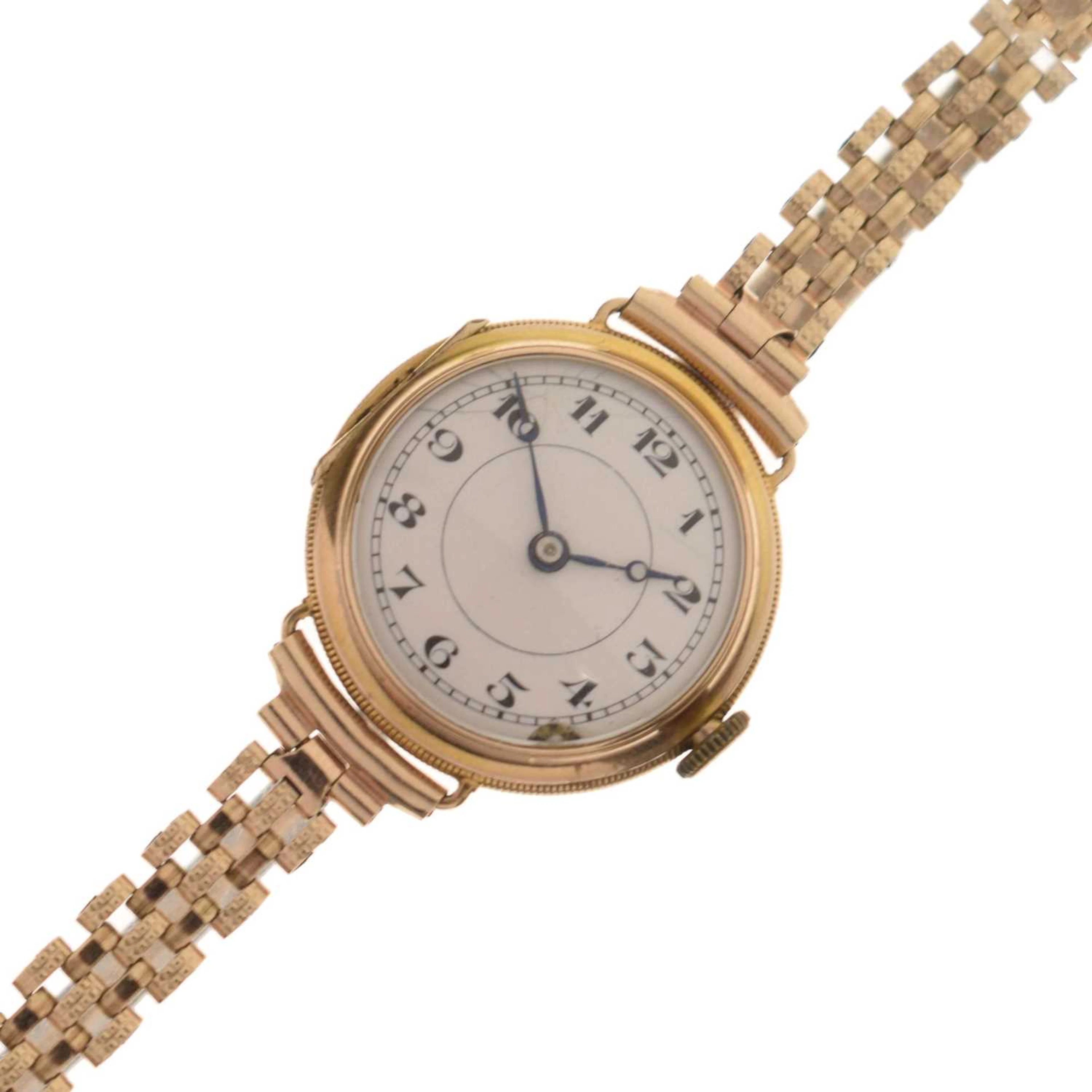 Marc Favre - Lady's 1920's 9ct gold cased bracelet watch
