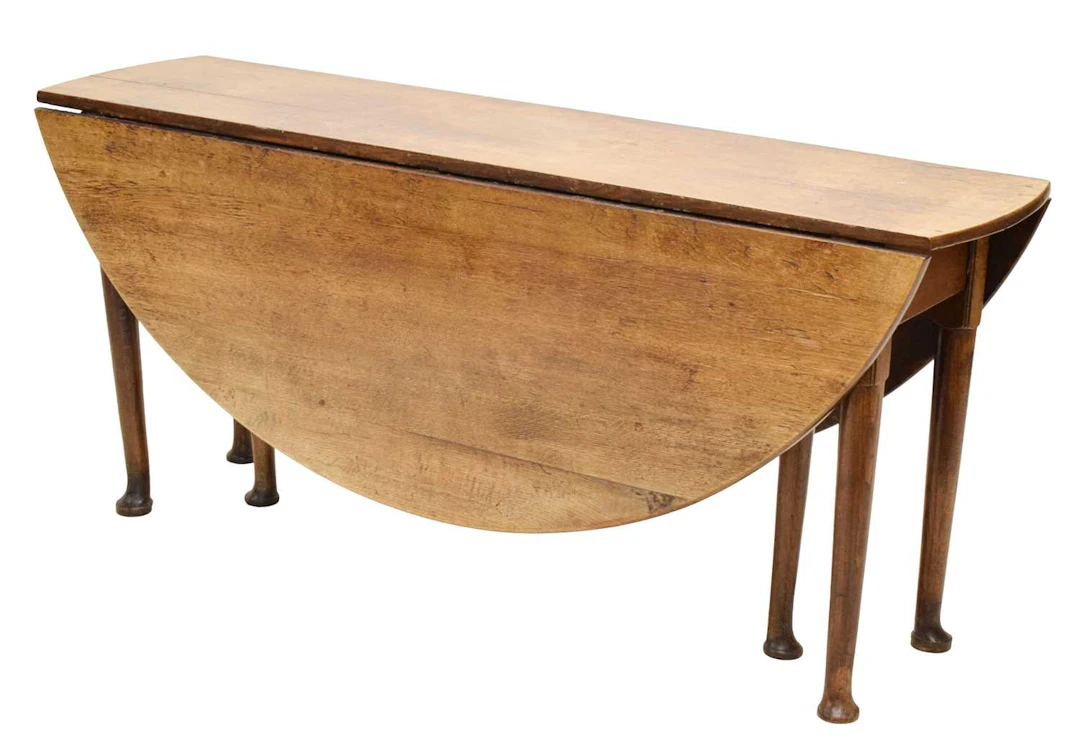 19th century oak drop leaf table