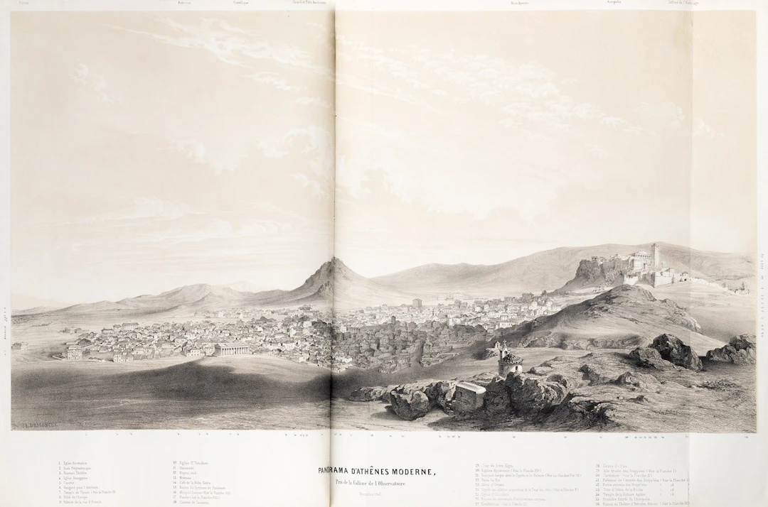 DU MONCEL, Théodose Achille Louis, vicomte. Athènes monumentale et pittoresque.