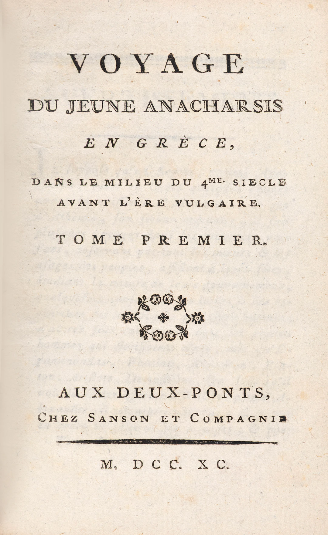 BARTHÉLEMY, Jean Jacques. Voyage du jeune Anacharsis en Grèce, dans