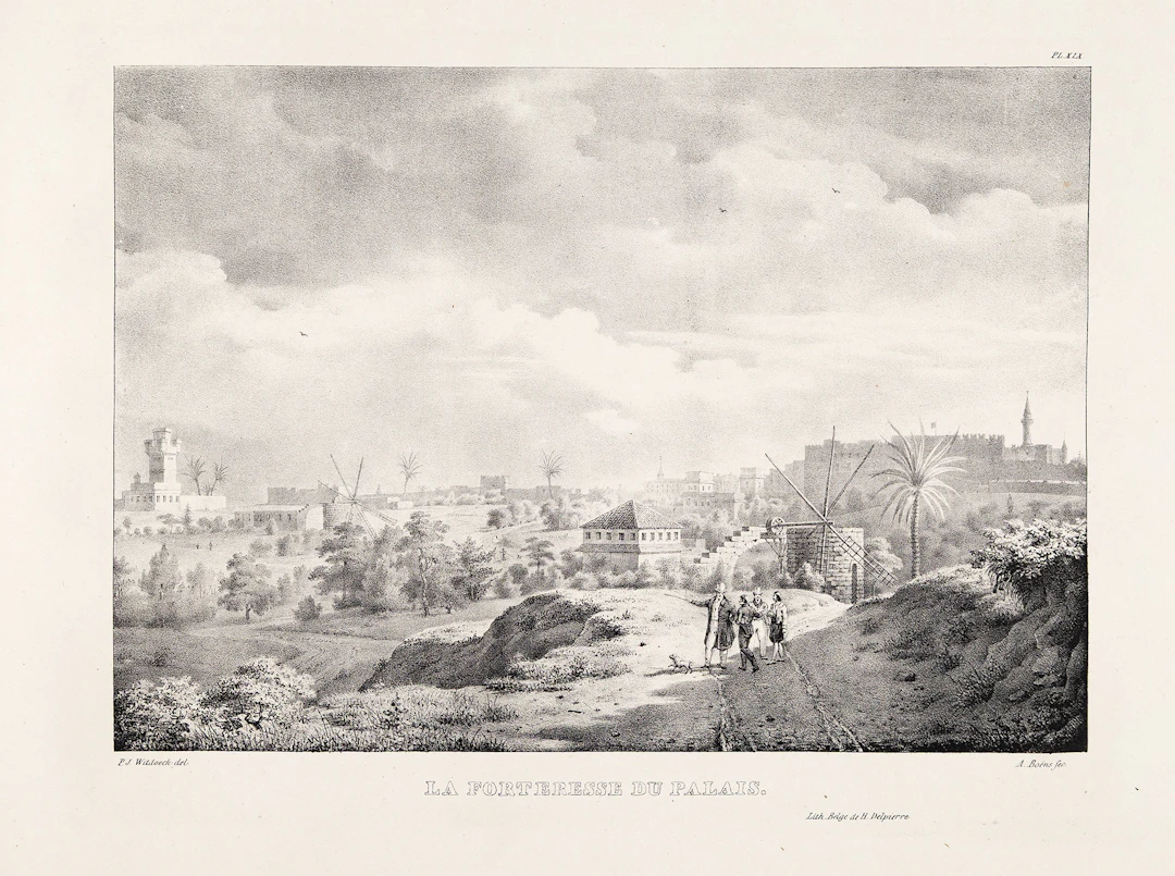 ROTTIERS, Bernard Eugène Antoine. Monumens de Rhodes.
