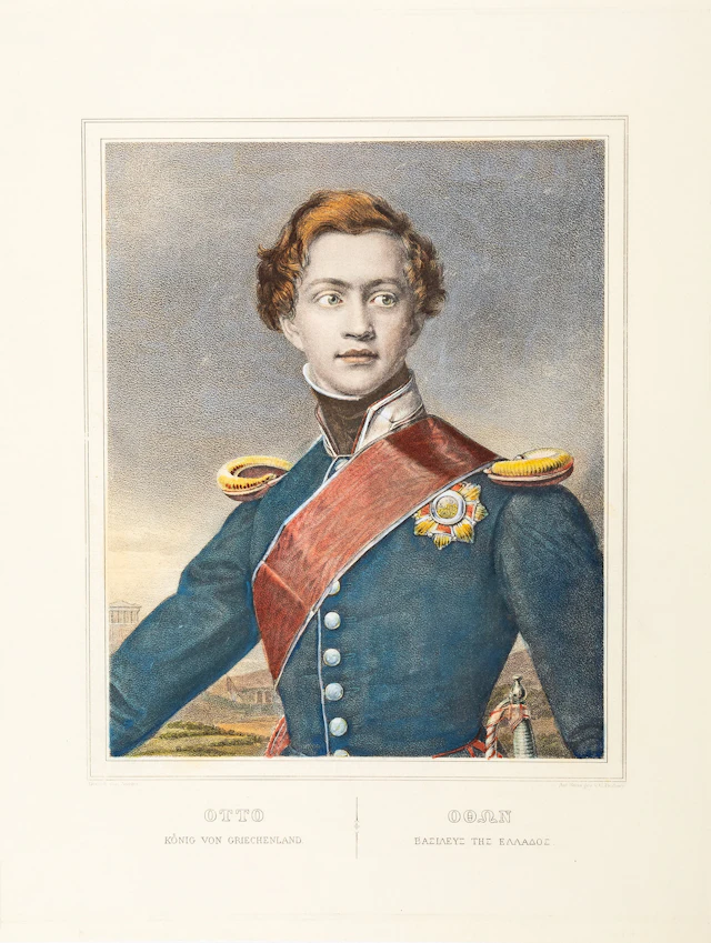 STIELER, Joseph. Otto, Koenig von Griechenland. Ὄθων, Βασιλεύς τῆς Ἑλλάδος.
