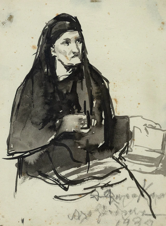 FLORA-KARAVIA, Thalia, 1871-1960. Αὐτοπροσωπογραφία [;].
