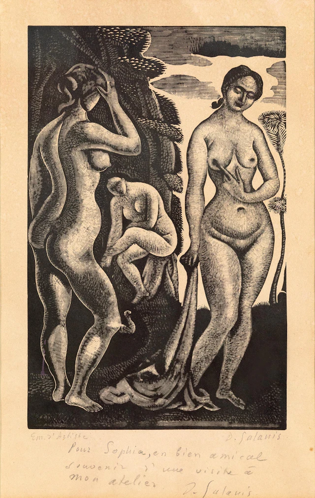 GALANIS, Dimitrios. Γυμνά στό δάσος.