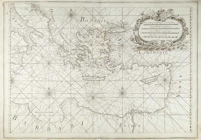 OLIVIER, François. Nouvelle carte de la Mer Mediterranee.