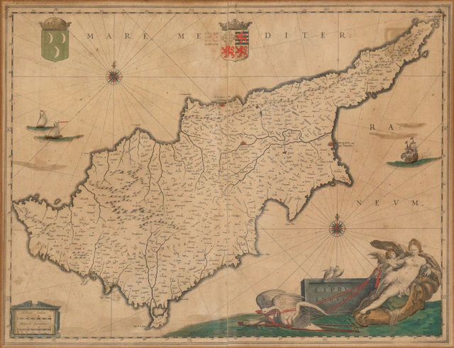 BLAEU, Willem Janszoon. Cyprus insula.