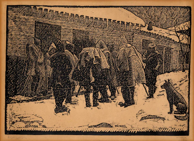 Νικόλας [ΠΑΥΛΟΠΟΥΛΟΣ]. «Γλύπτης». Περιμένοντας γιά τό δάνειο.