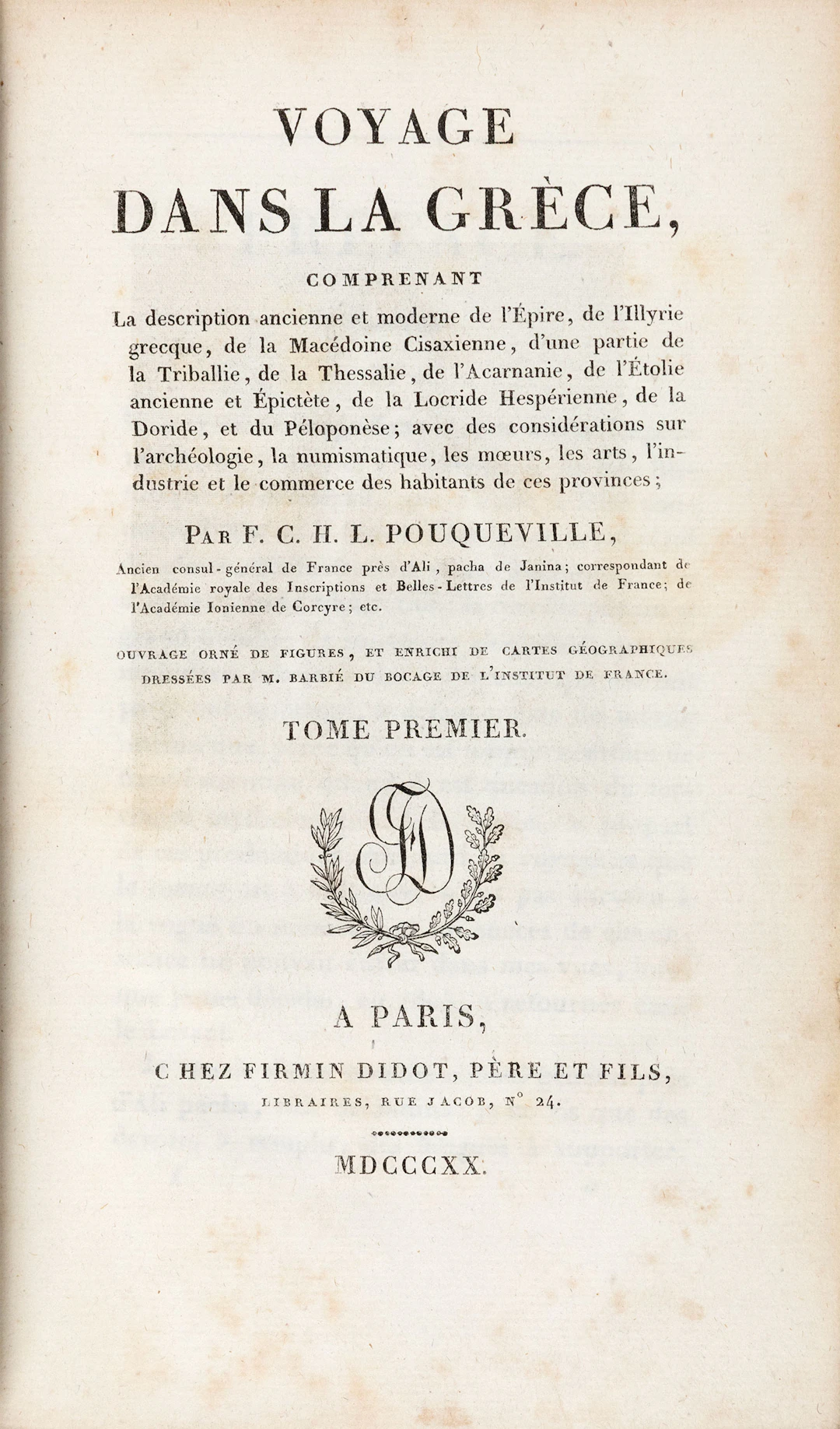 POUQUEVILLE, F. C. H. L. Voyage dans la Grèce.