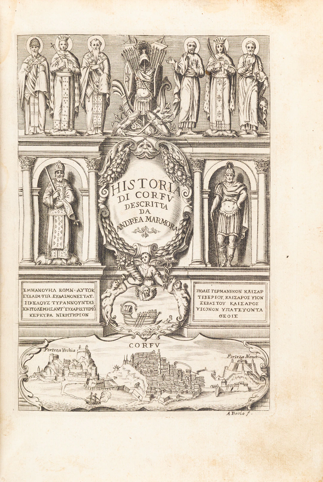 MARMORAS, Andreas. Della historia di Corfu, descritta da Andrea Marmora