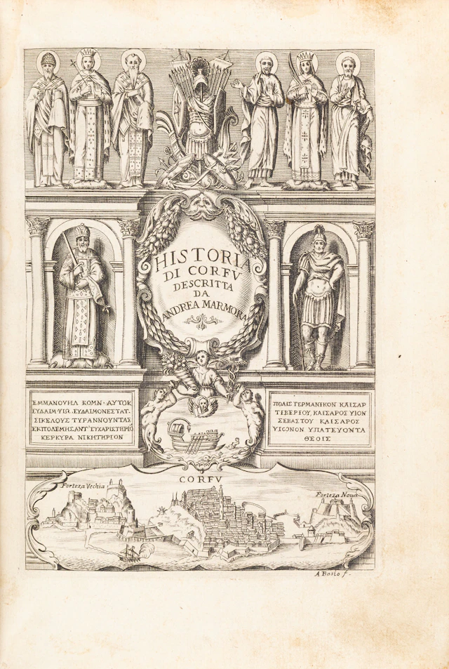 MARMORAS, Andreas. Della historia di Corfu, descritta da Andrea Marmora